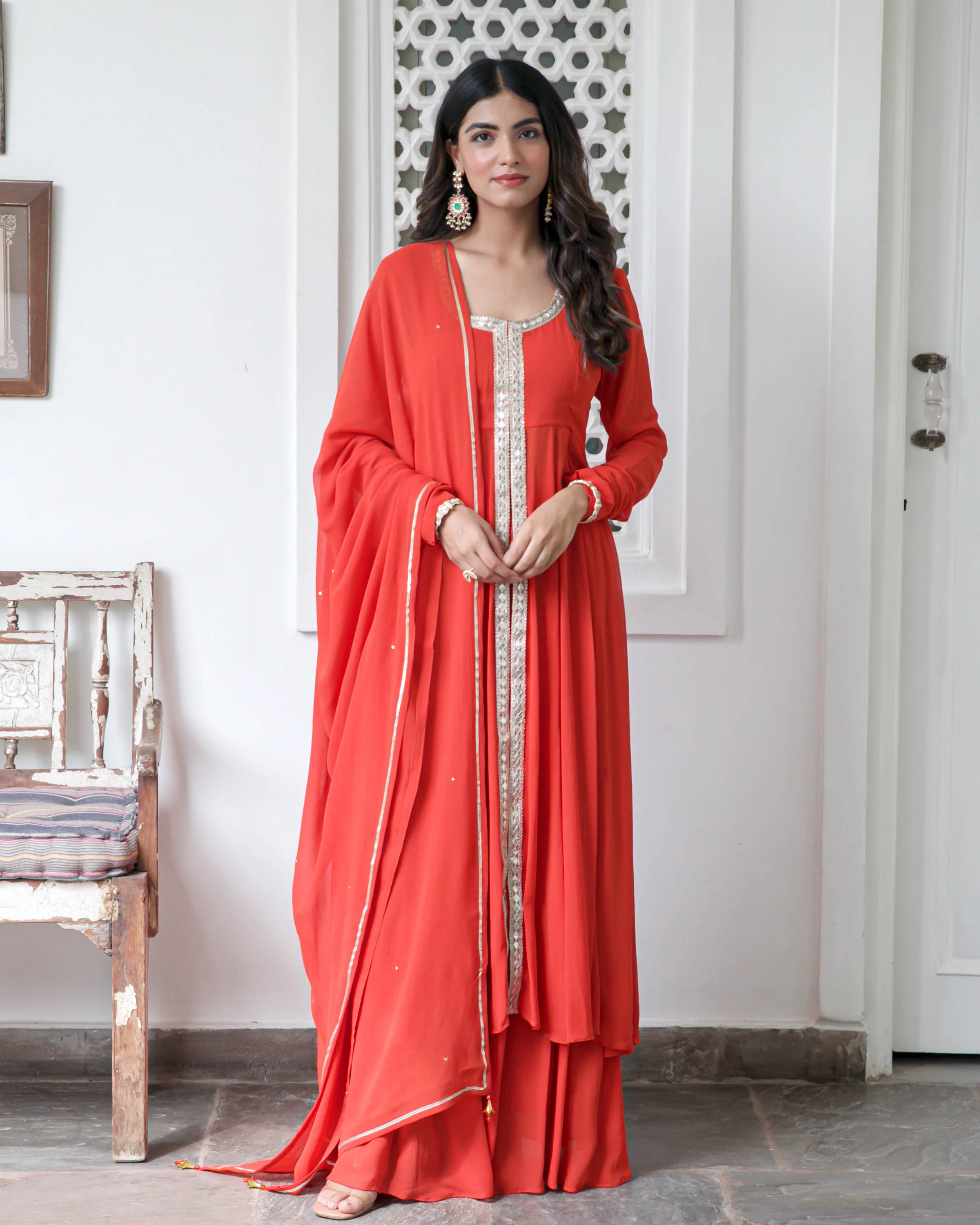 Gulab Georgette Suit Set - Woolfily