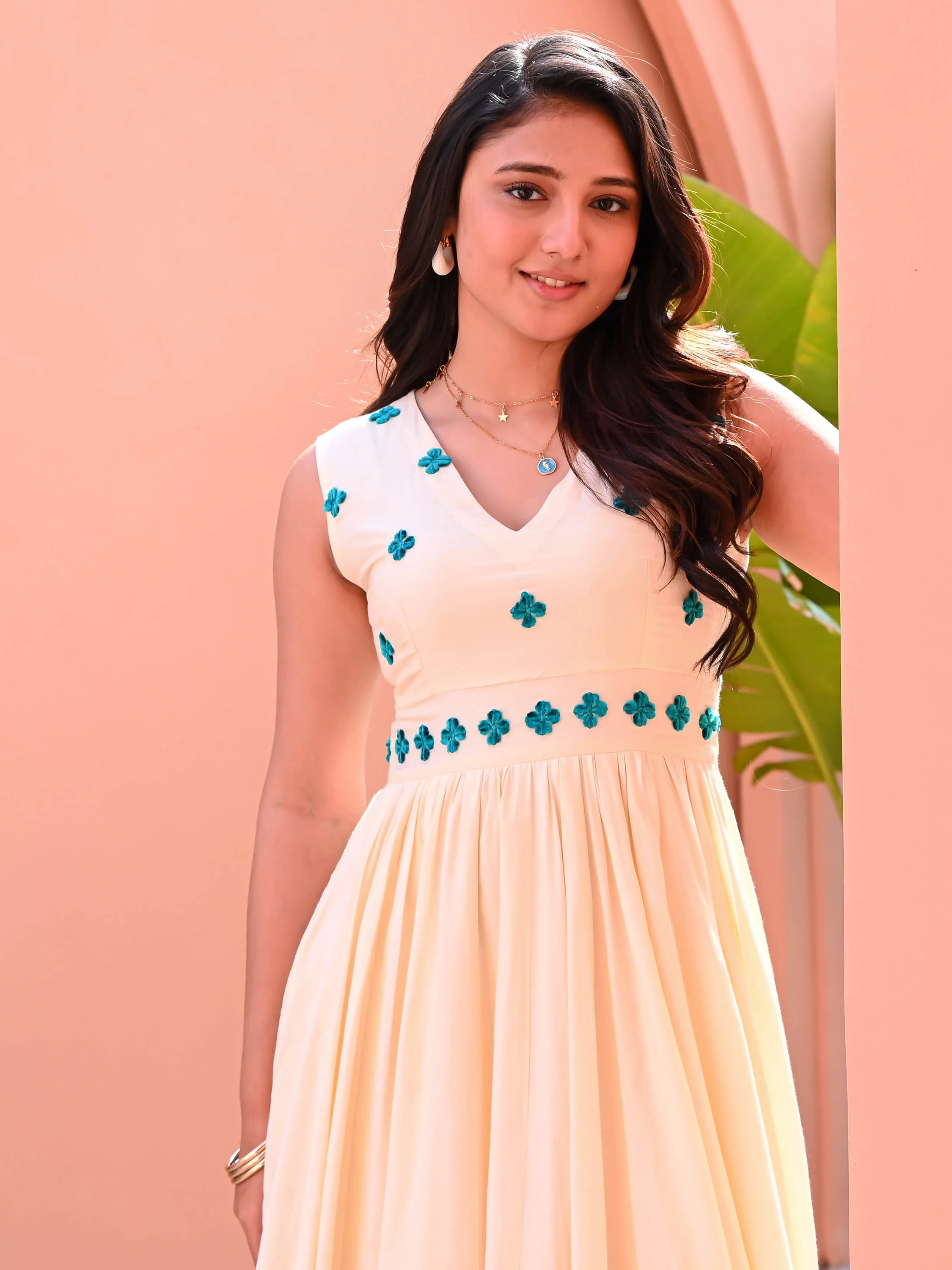 Biscotti Beige Cotton Dress - Woolfily