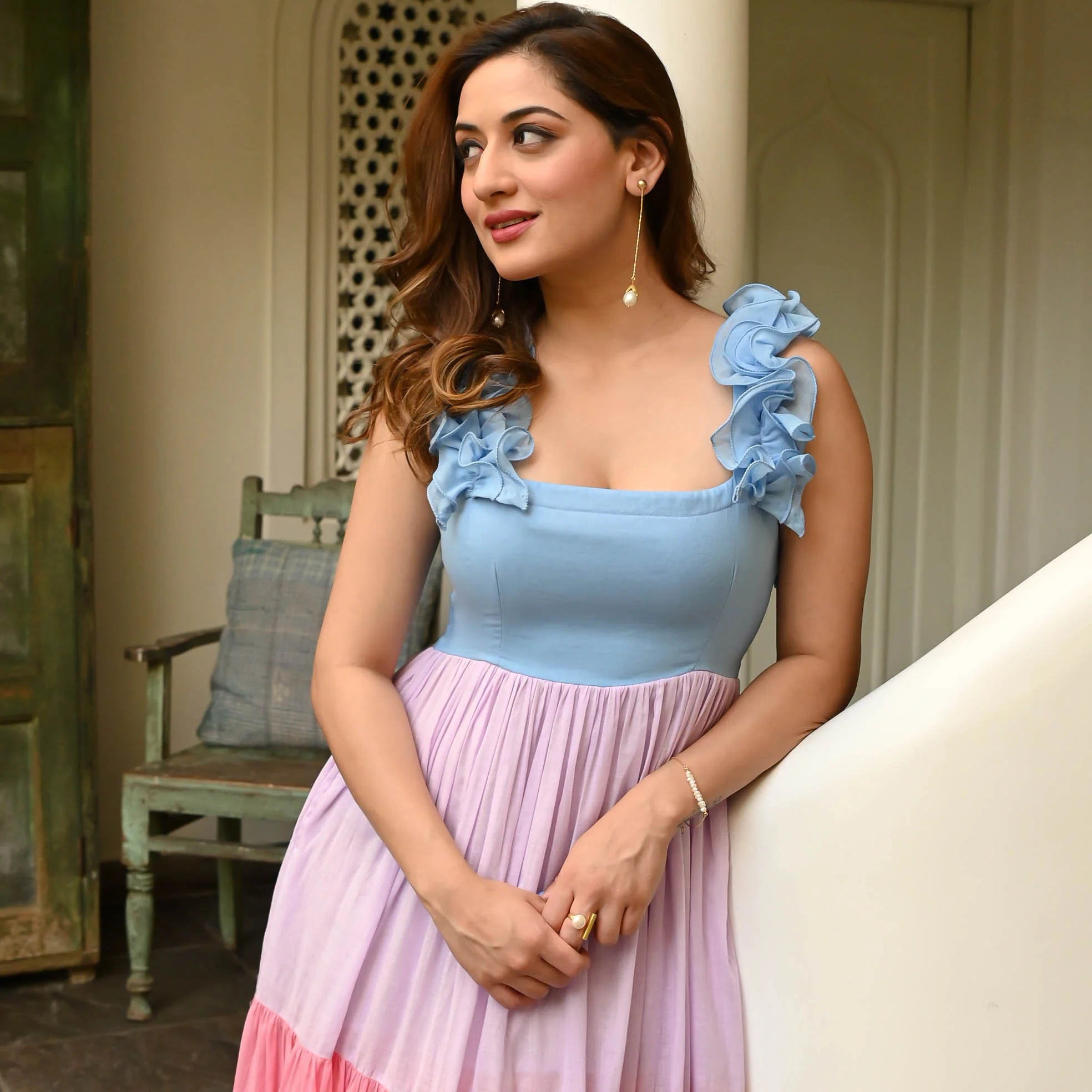 Bunaai DUSTY JADE PINK COTTON DRESS - Woolfily