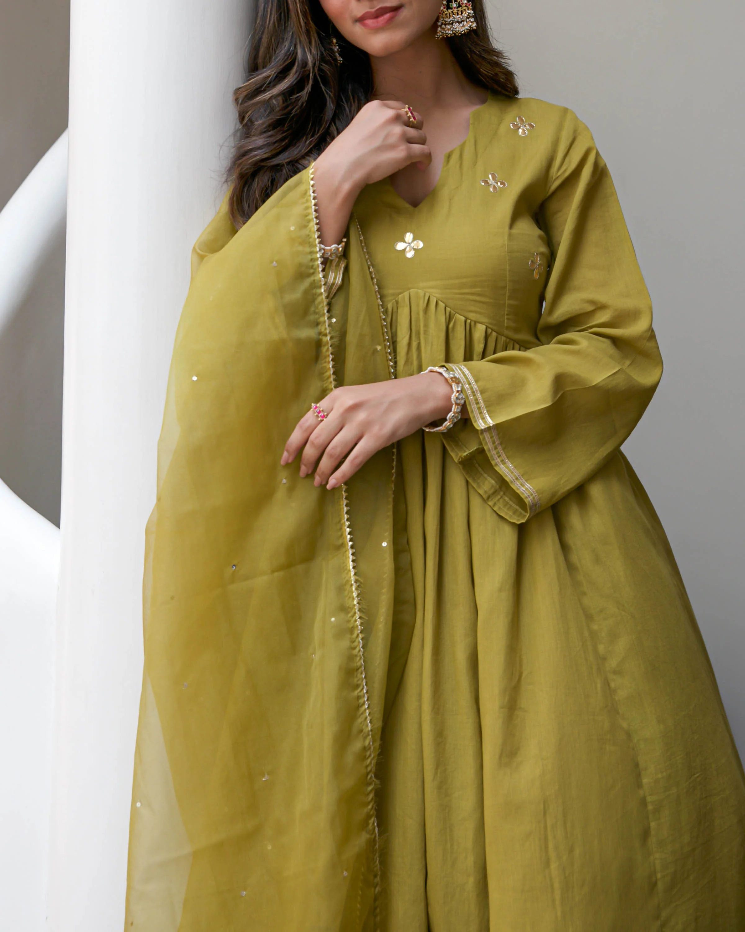 Olive Cotton Suit Set - Woolfily