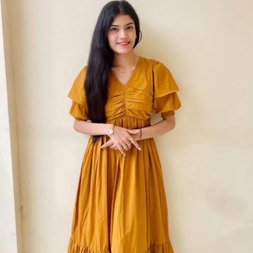 Bunaai Ivy Yellow Cotton Maxi Dress - Woolfily