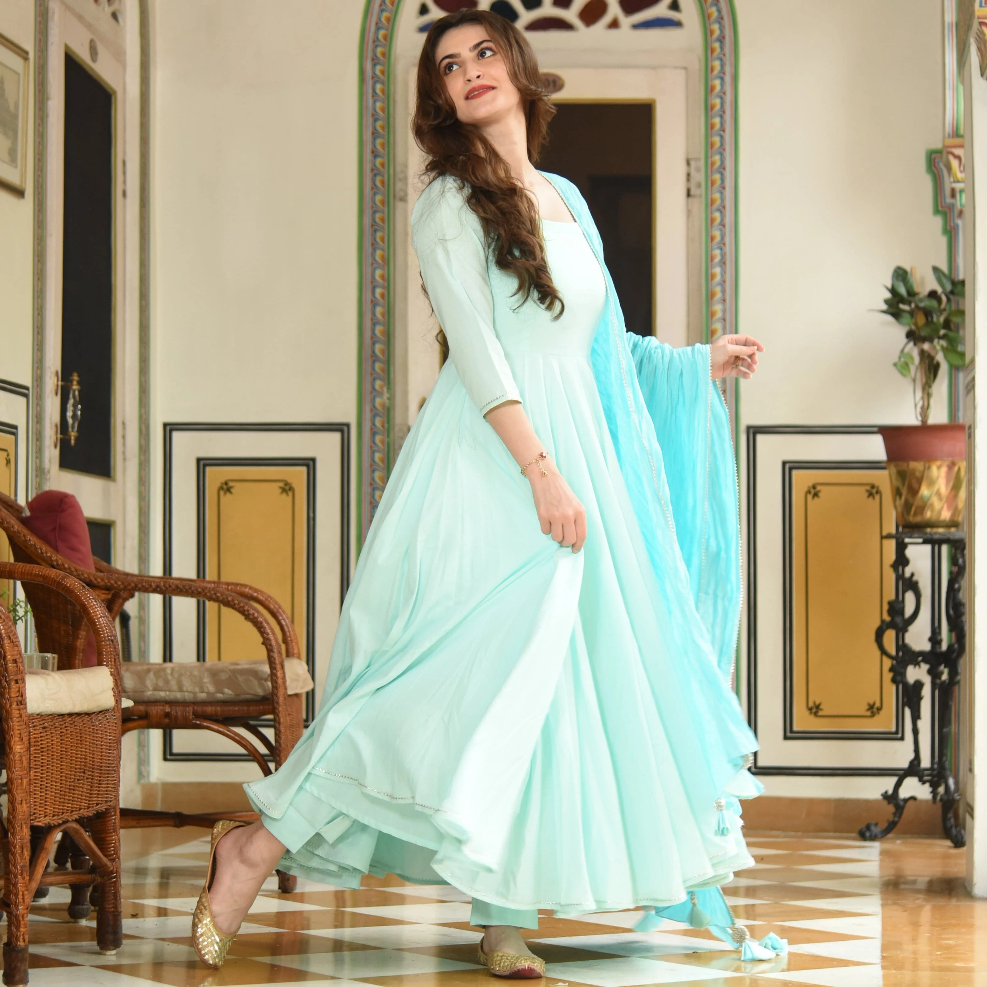 Soothing Sea Cotton Suit (Set of 3) - Woolfily