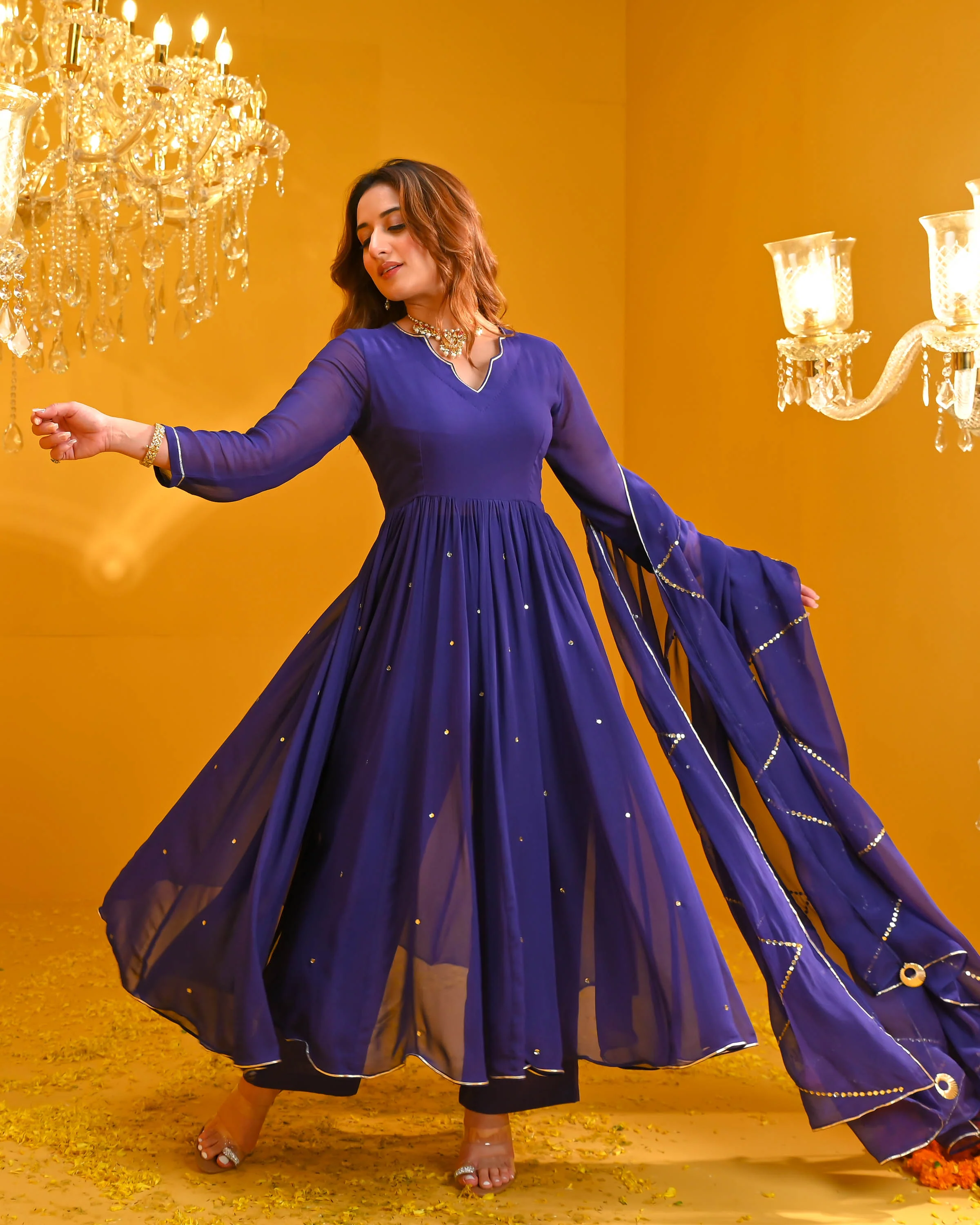 Shreya Georgette Suit Set - Woolfily