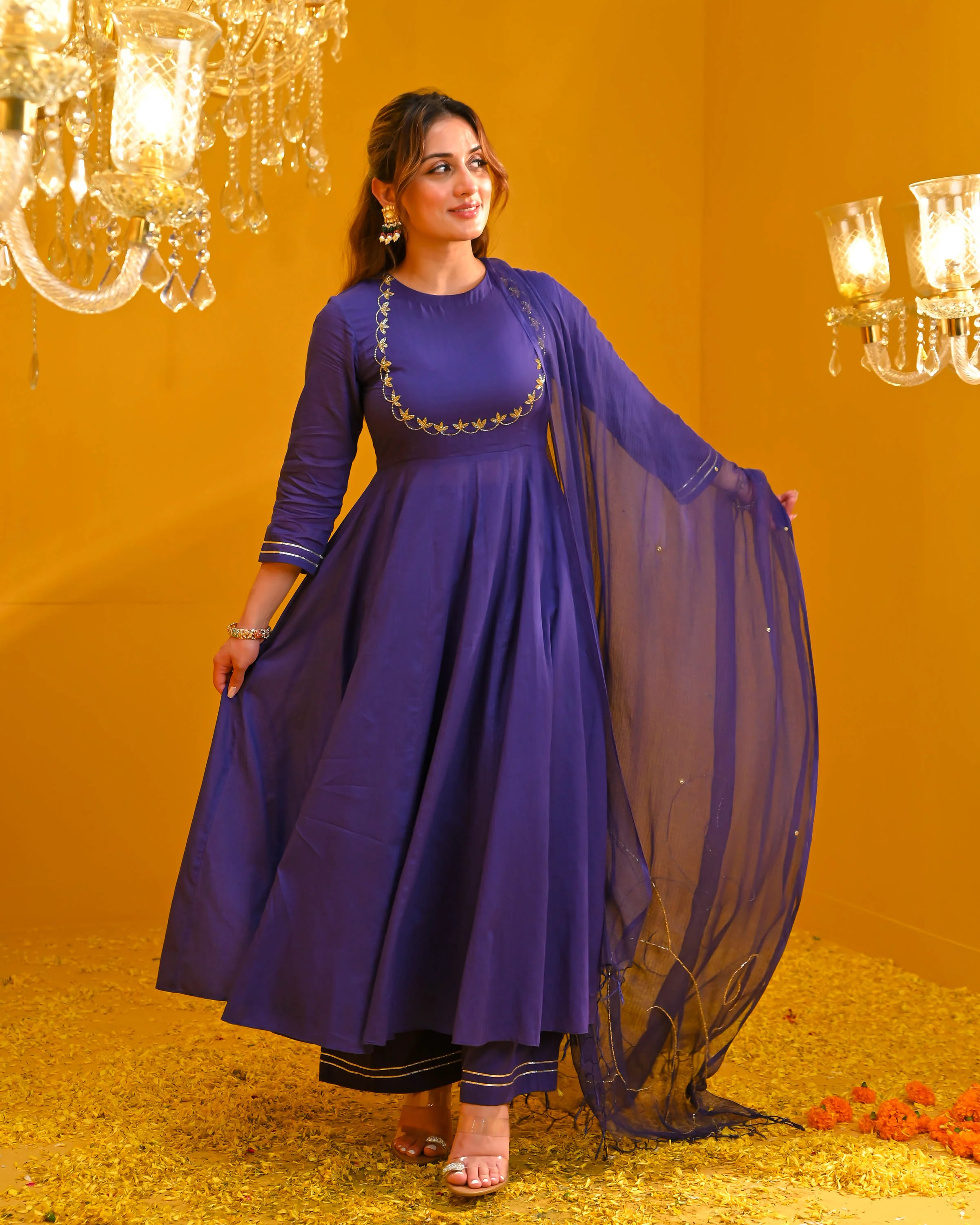 Damini Cotton Suit Set - Woolfily