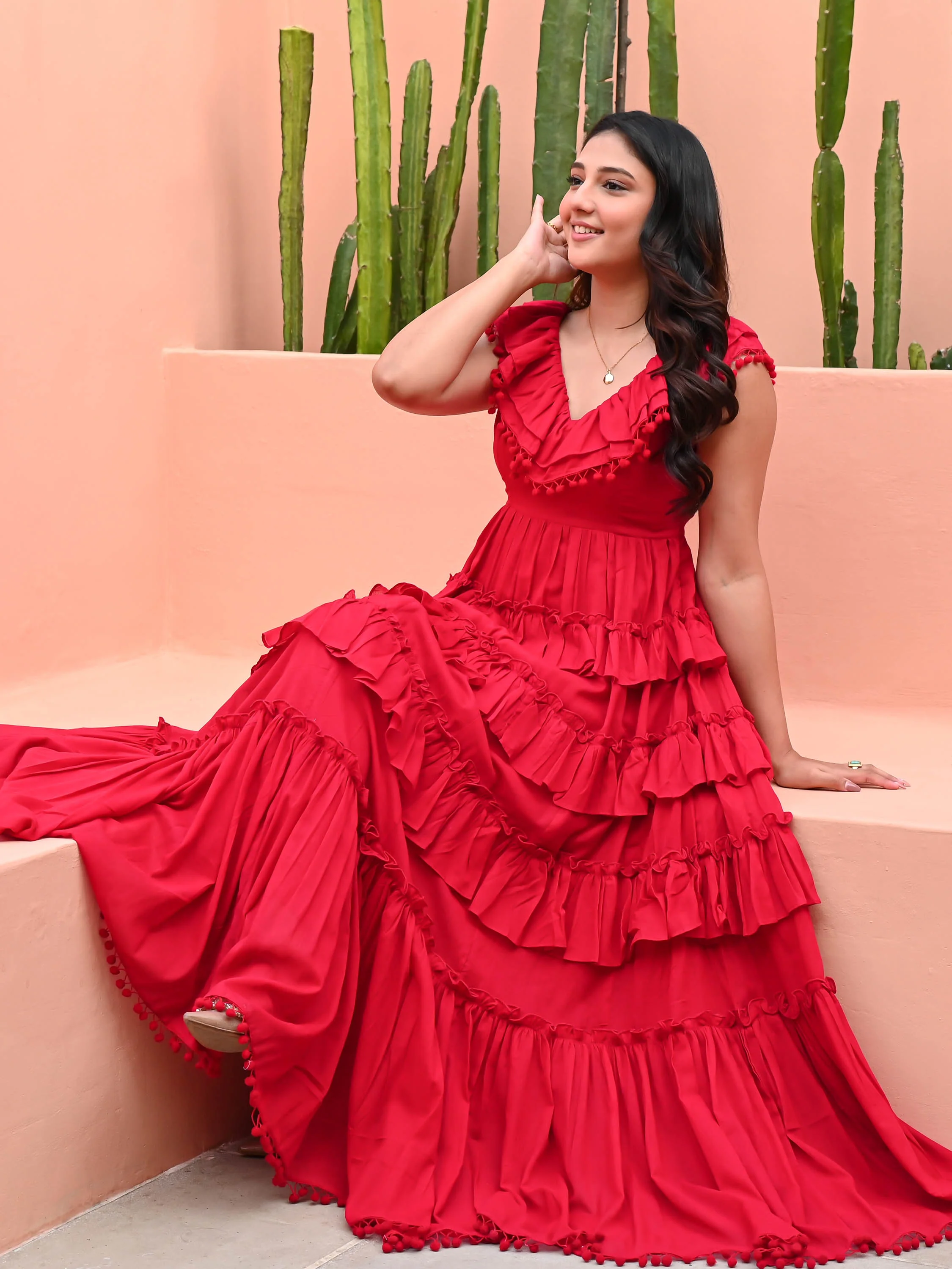 Rococco Cotton Dress - Woolfily