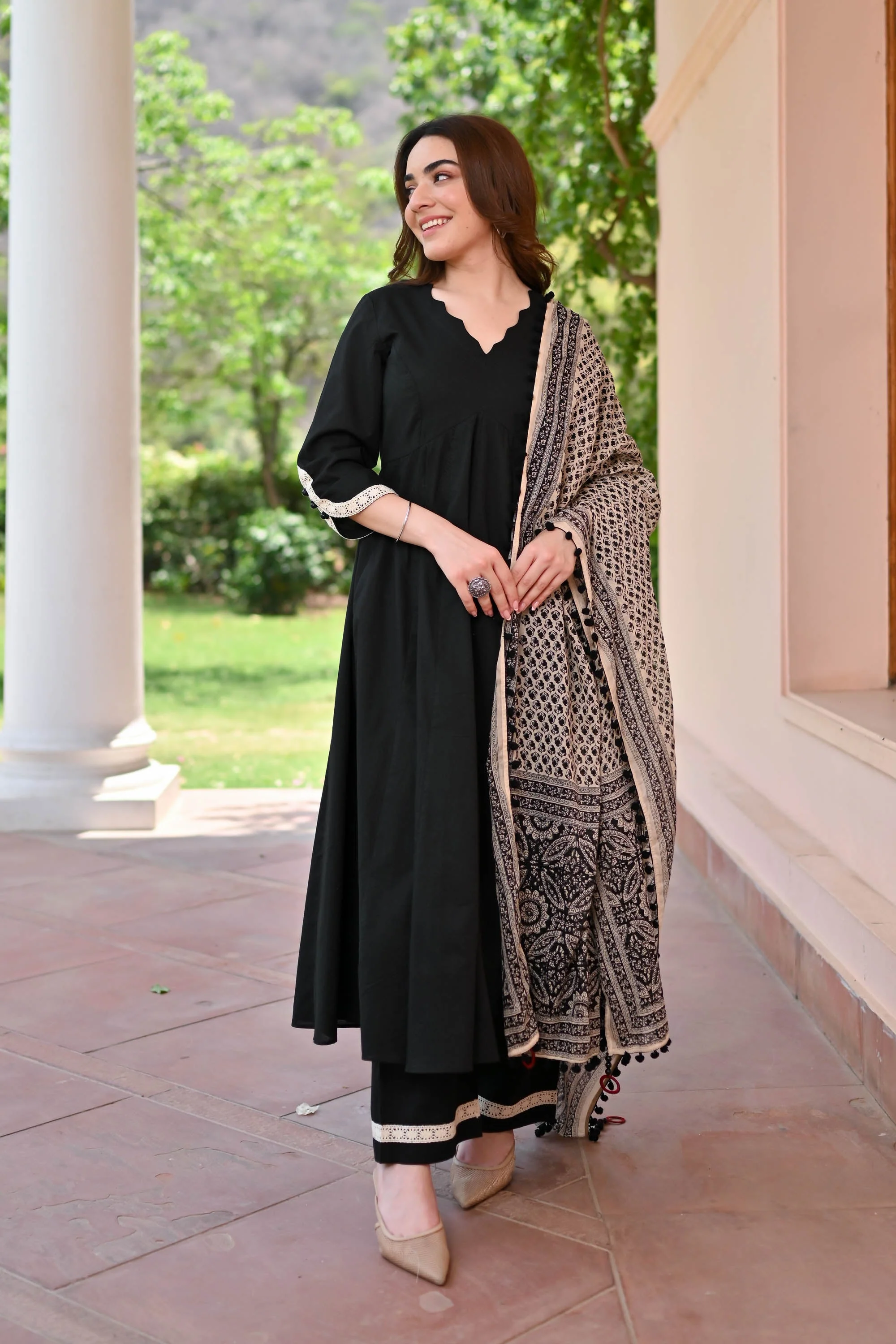 Urvashi Cotton Suit Set of Three - Woolfily