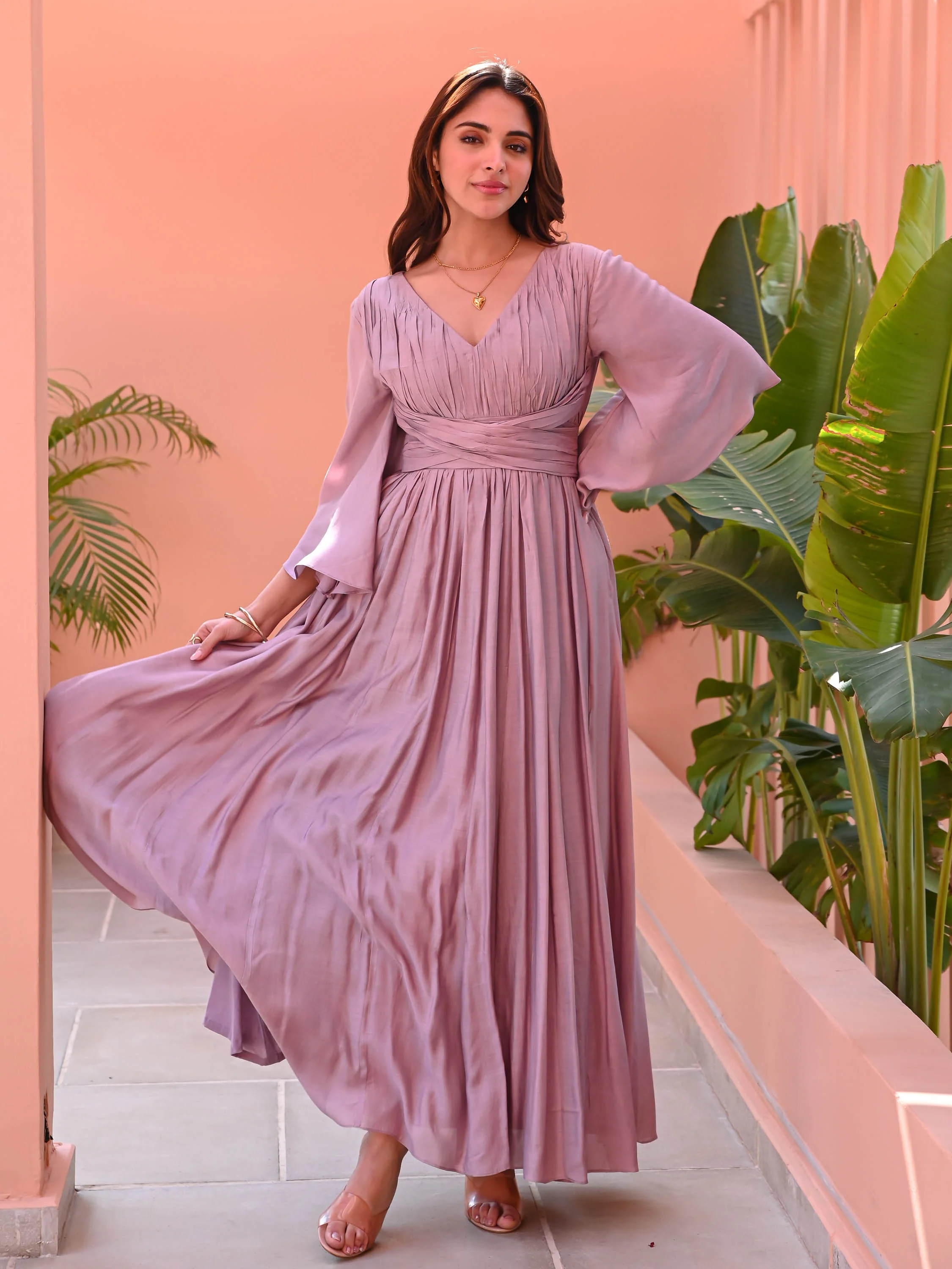 Sepia Rose Cotton Dress - Woolfily