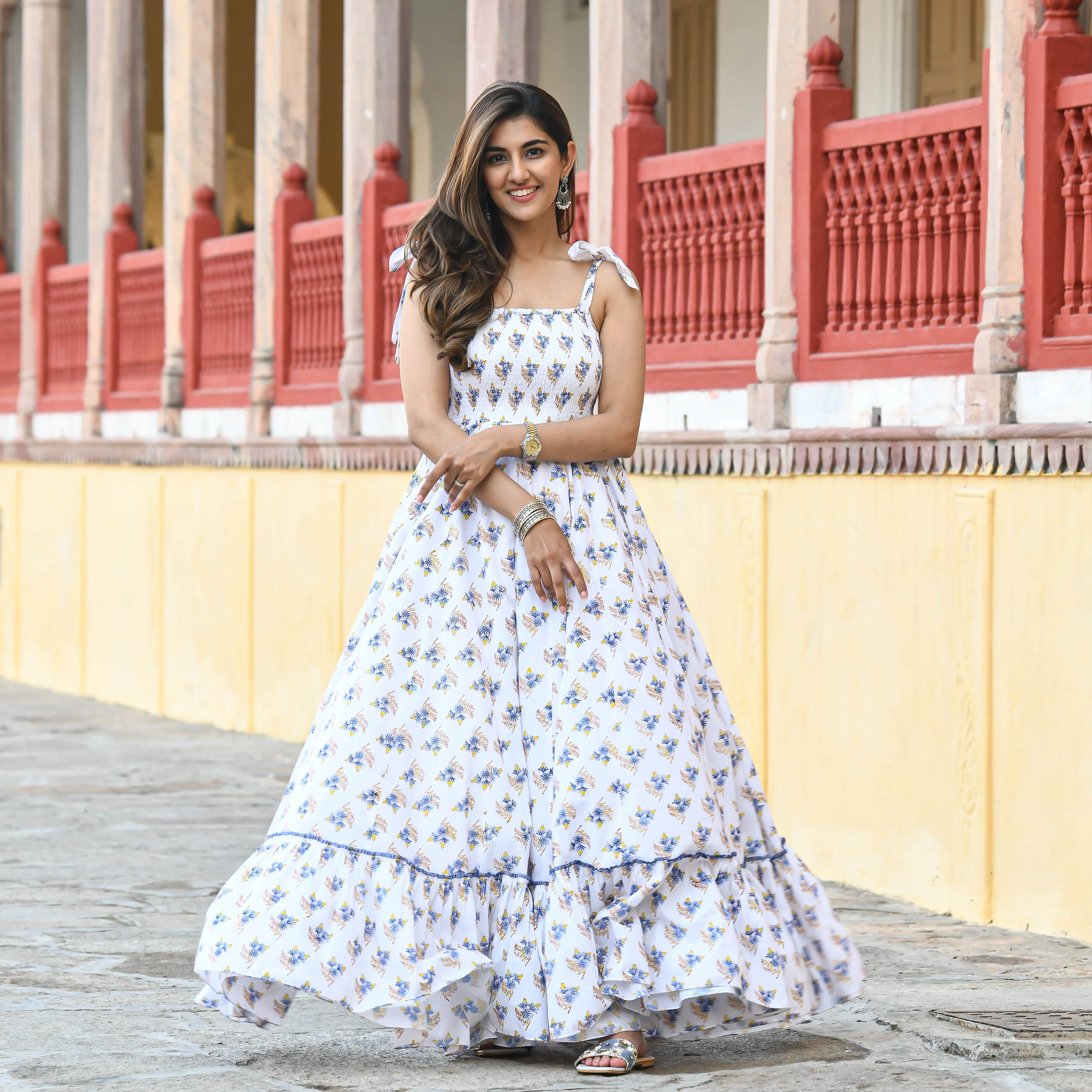 Bunaai Bunch of Happiness Cotton Dress - Woolfily