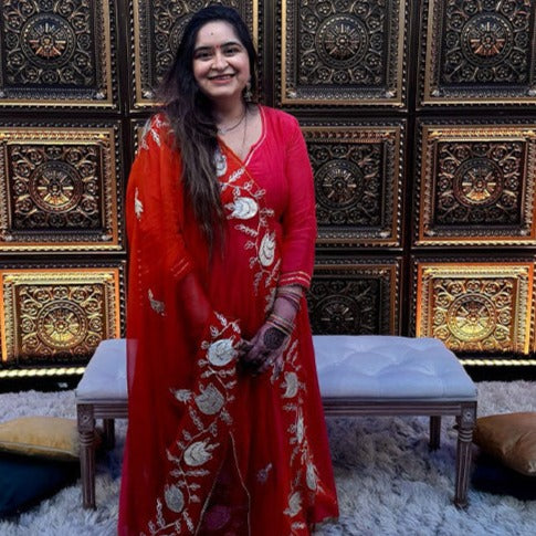 Pink Orange Shades Gotta Work Salwar Suit - Woolfily