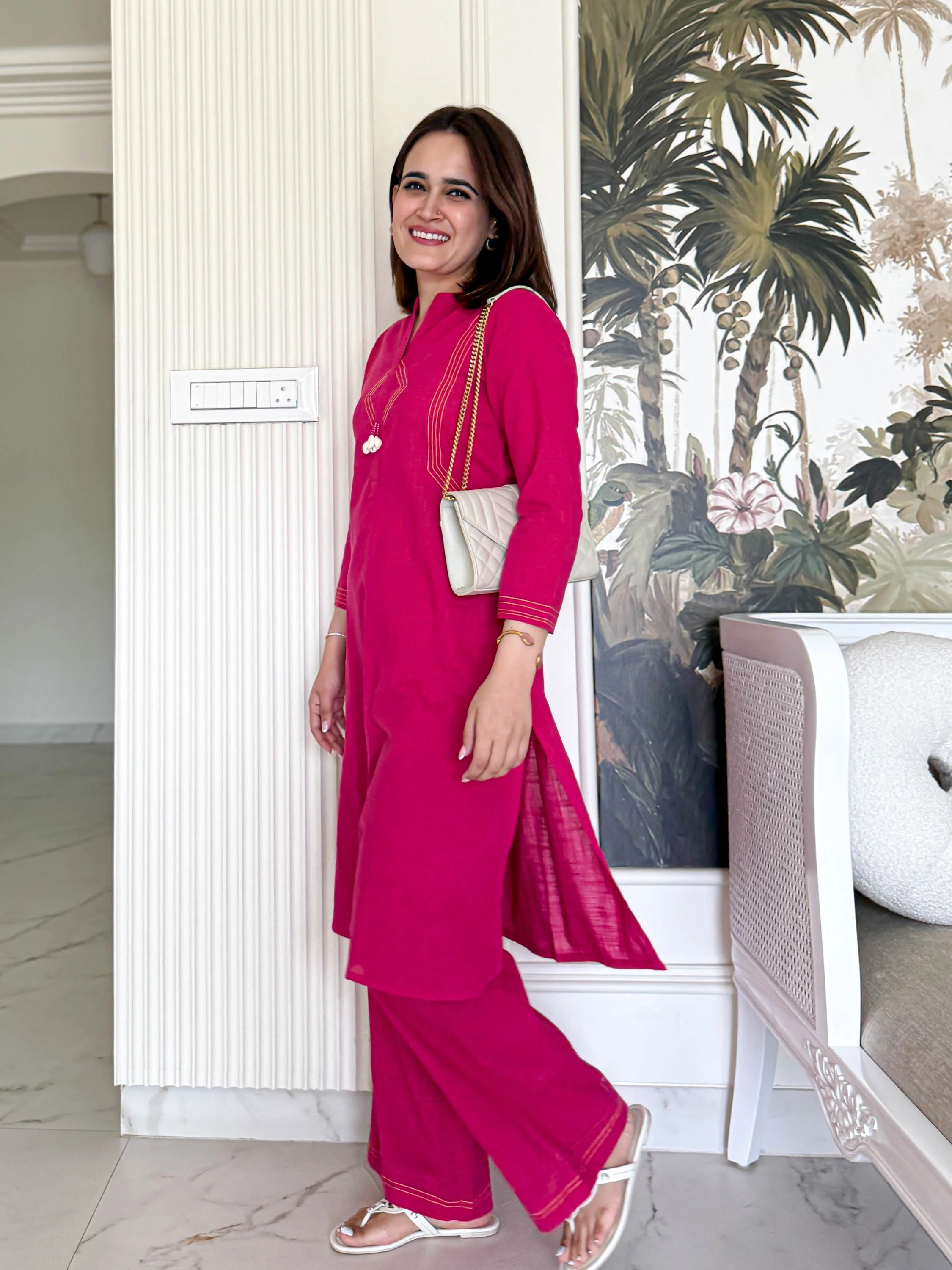 Bunaai Blush Beat co-ord Set - Woolfily