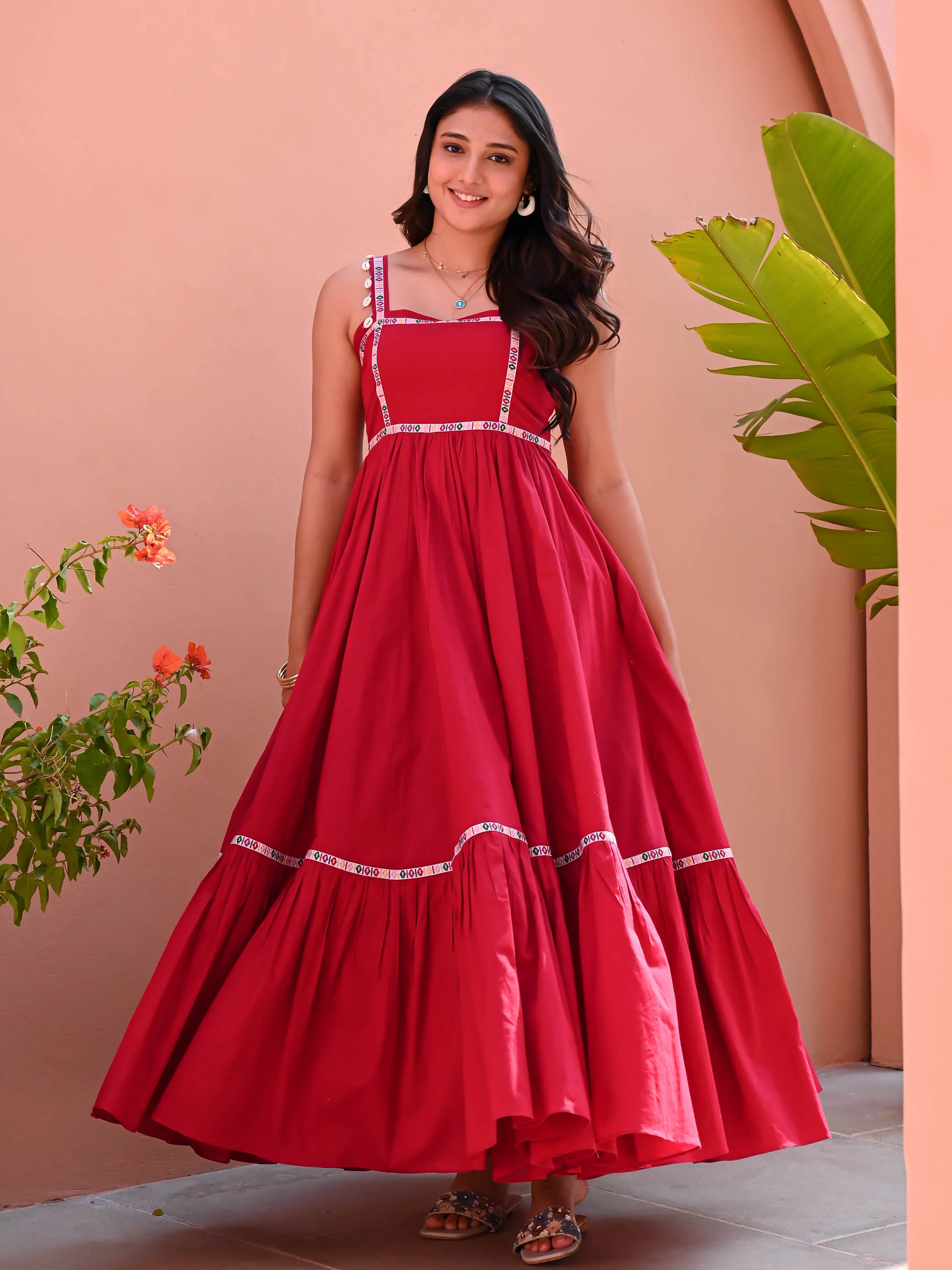 Cayenne Cotton Dress - Woolfily