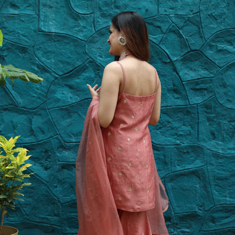 Rose Dawn Sharara Set - Woolfily