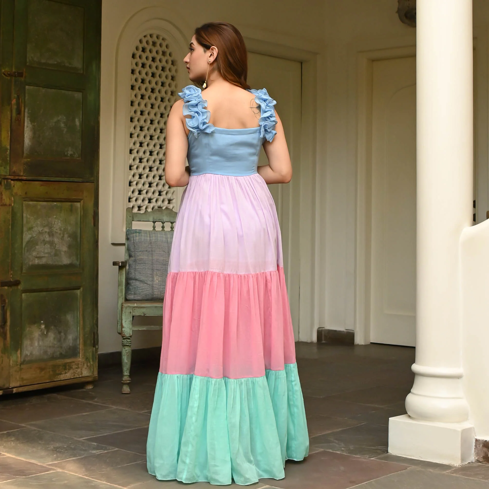 Bunaai DUSTY JADE PINK COTTON DRESS - Woolfily