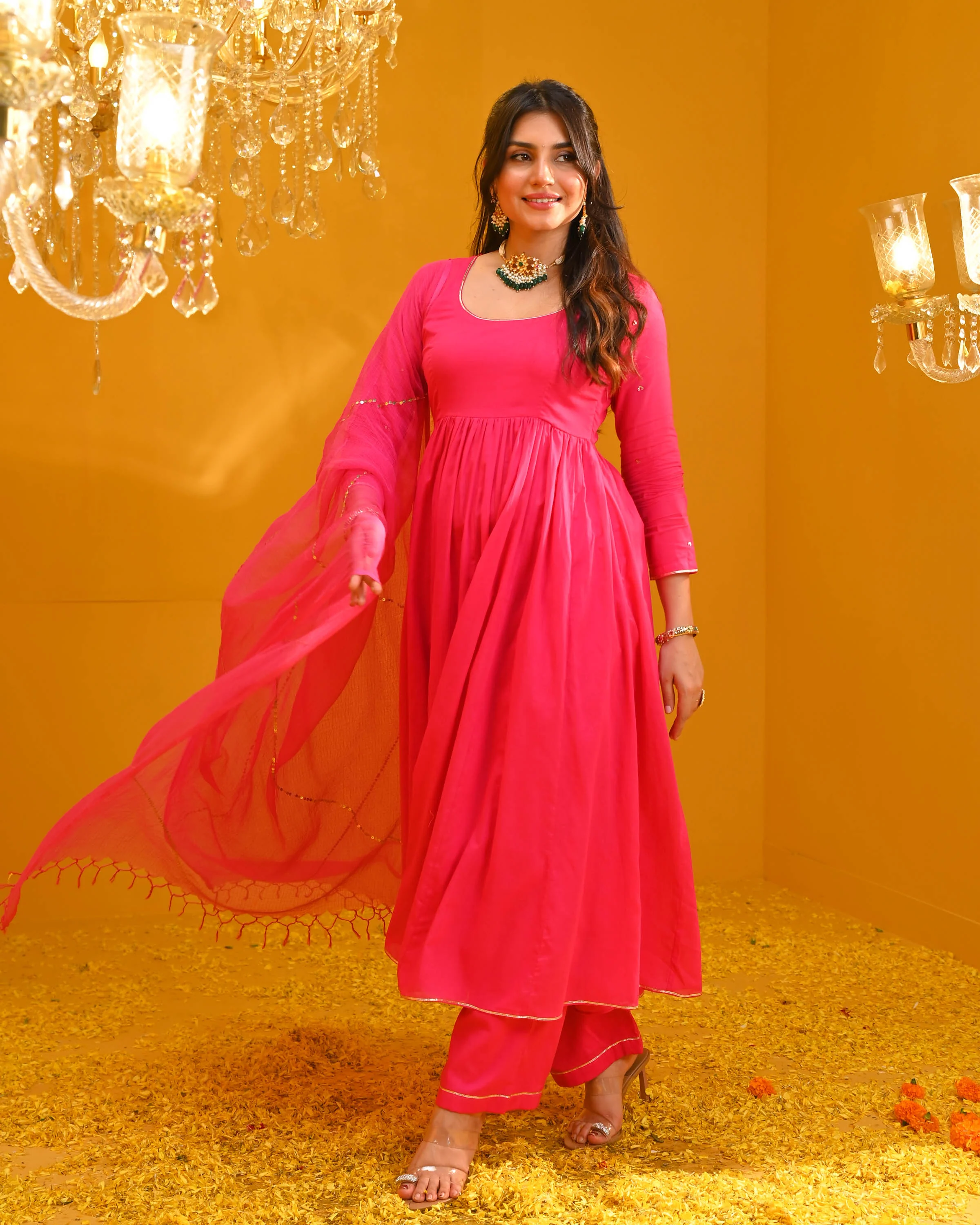 Esha Cotton Suit Set - Woolfily