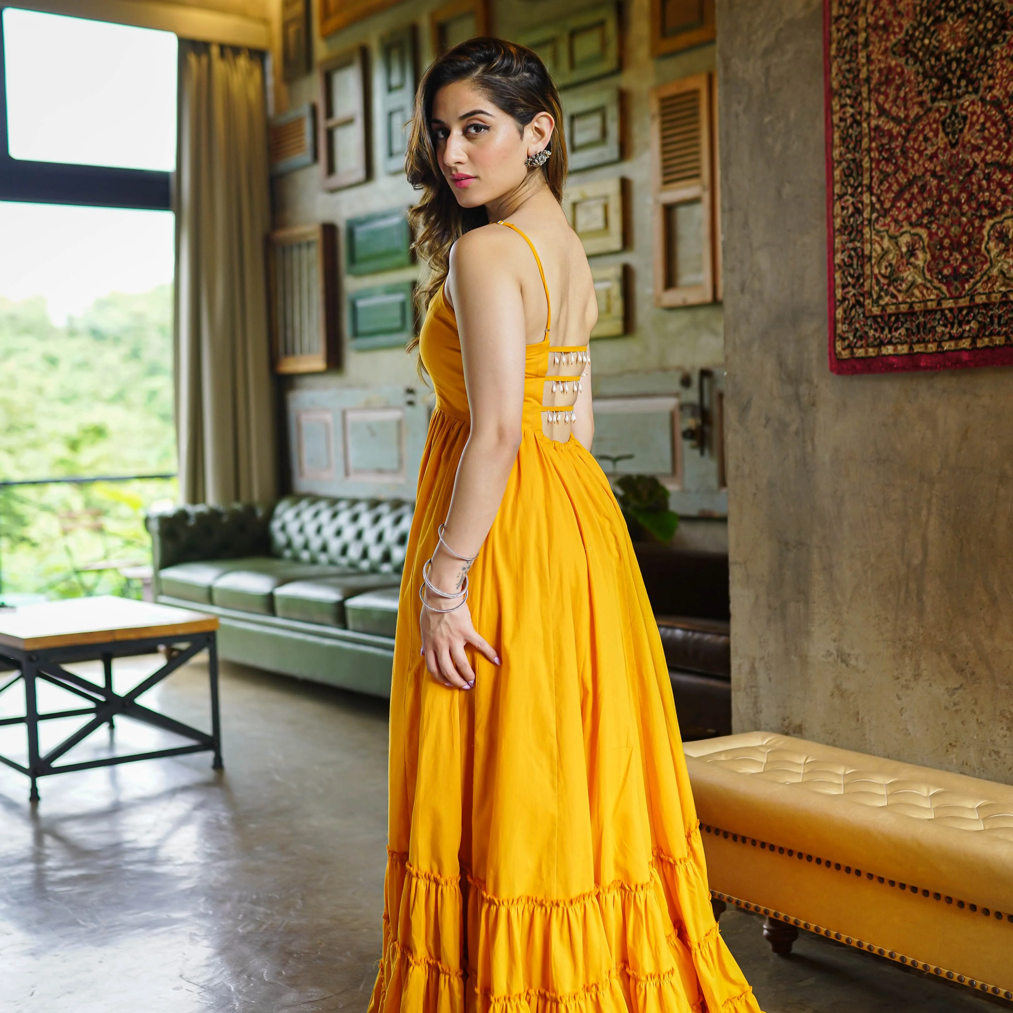 Bunaai Olivia Cotton Maxi Dress - Woolfily