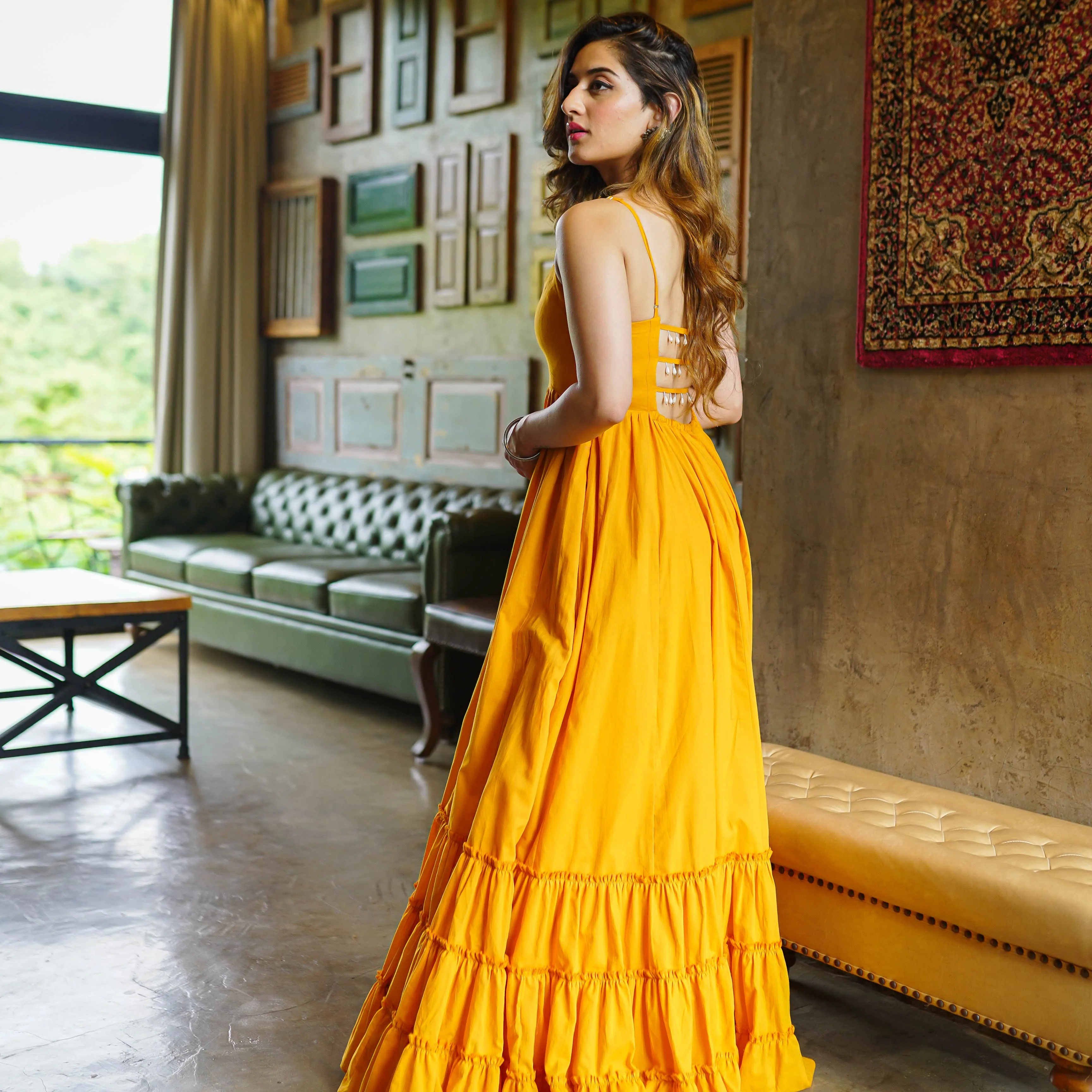 Bunaai Olivia Cotton Maxi Dress - Woolfily