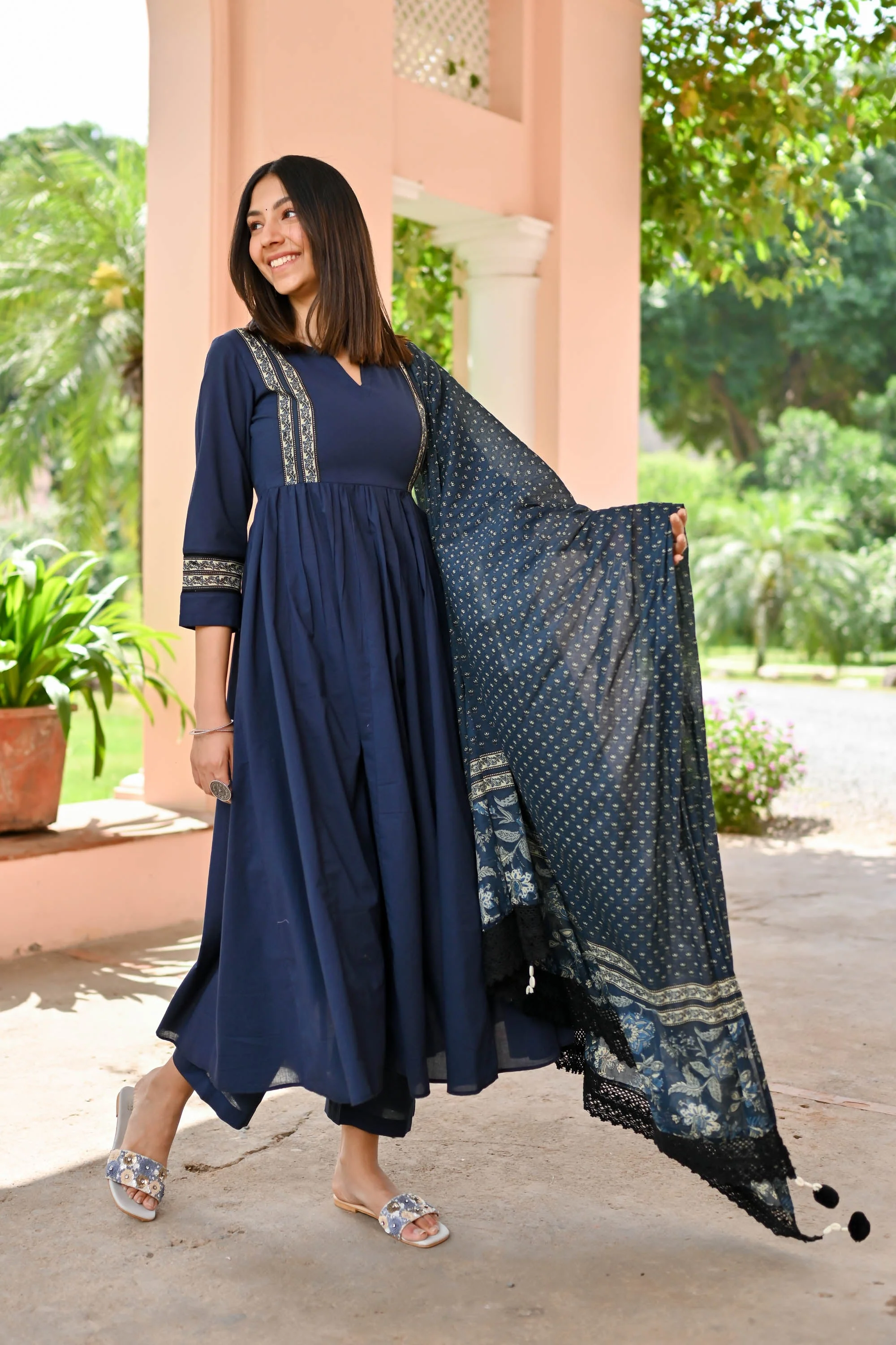 Vidhi Cotton Suit Set of 3 - Woolfily