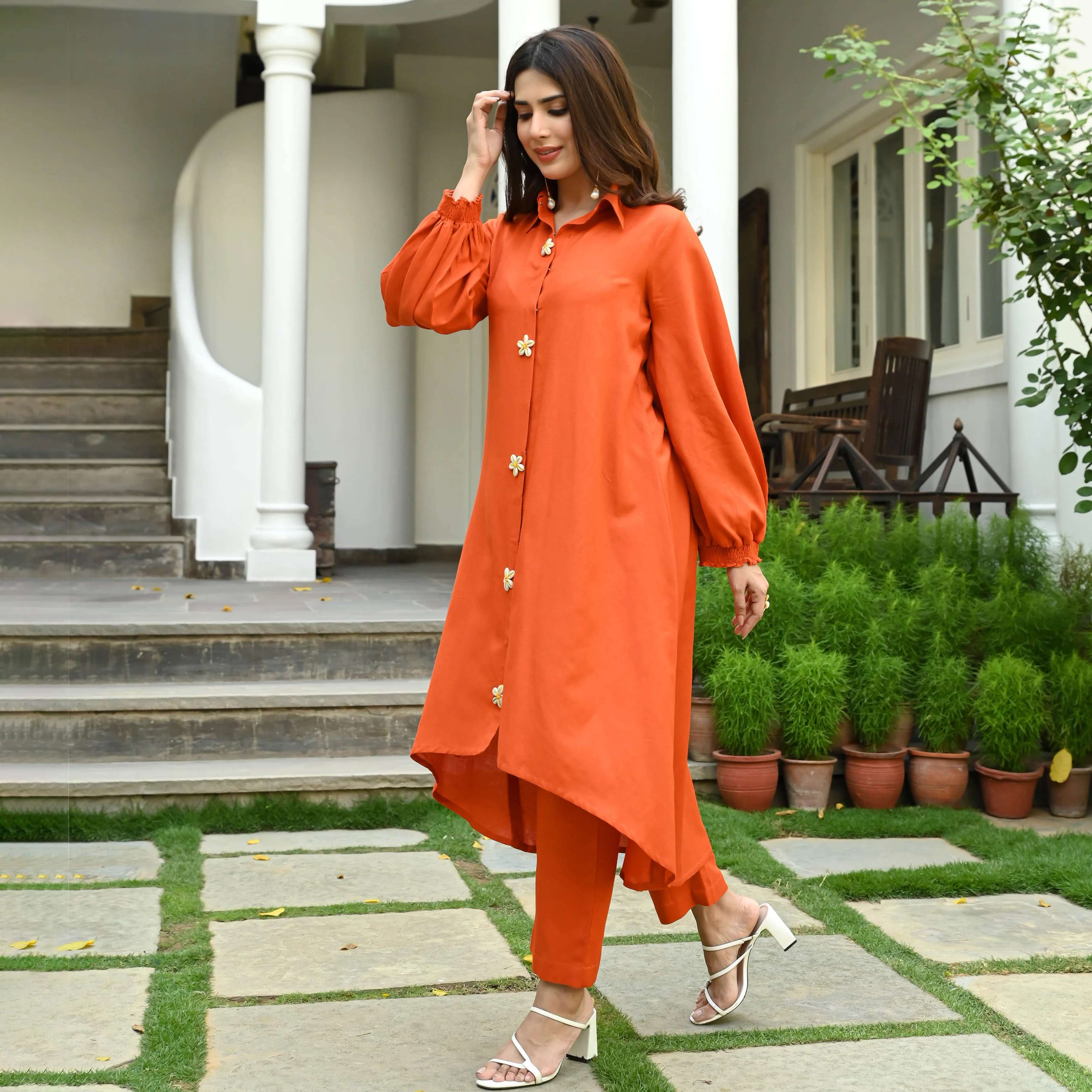 Bunaai Cotton Bliss Kurta Set - Woolfily