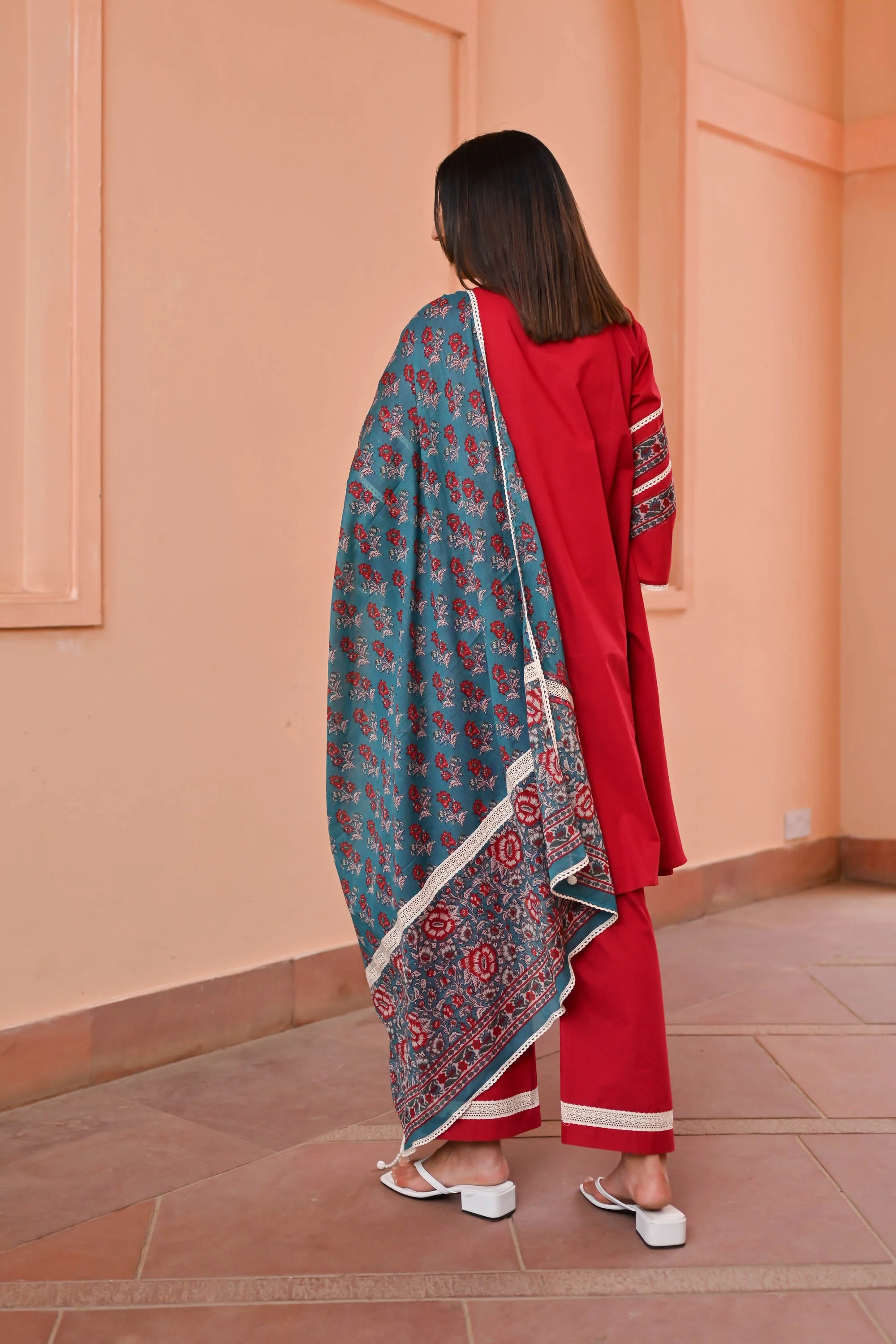 Myra Cotton Suit Set Trio - Woolfily