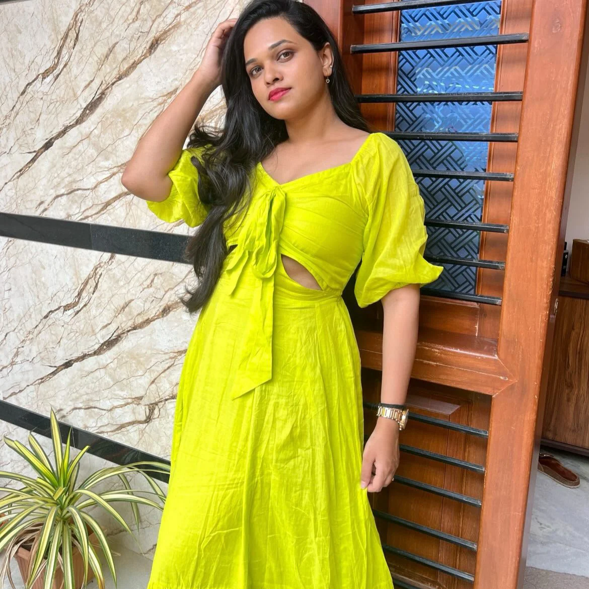 Bunaai GREEN OASIS COTTON DRESS - Woolfily