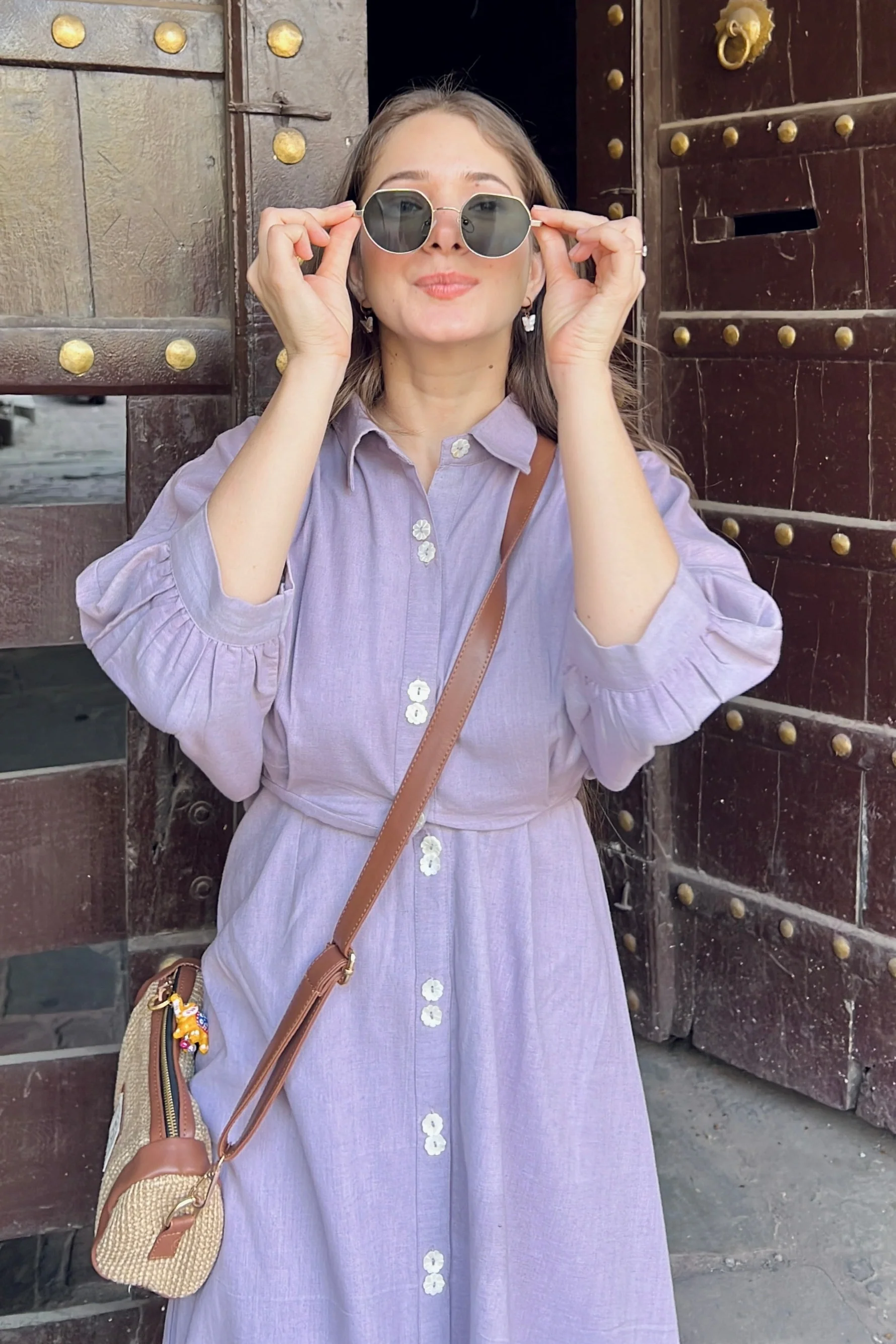 Lavender Grace Shirt Dress - Woolfily