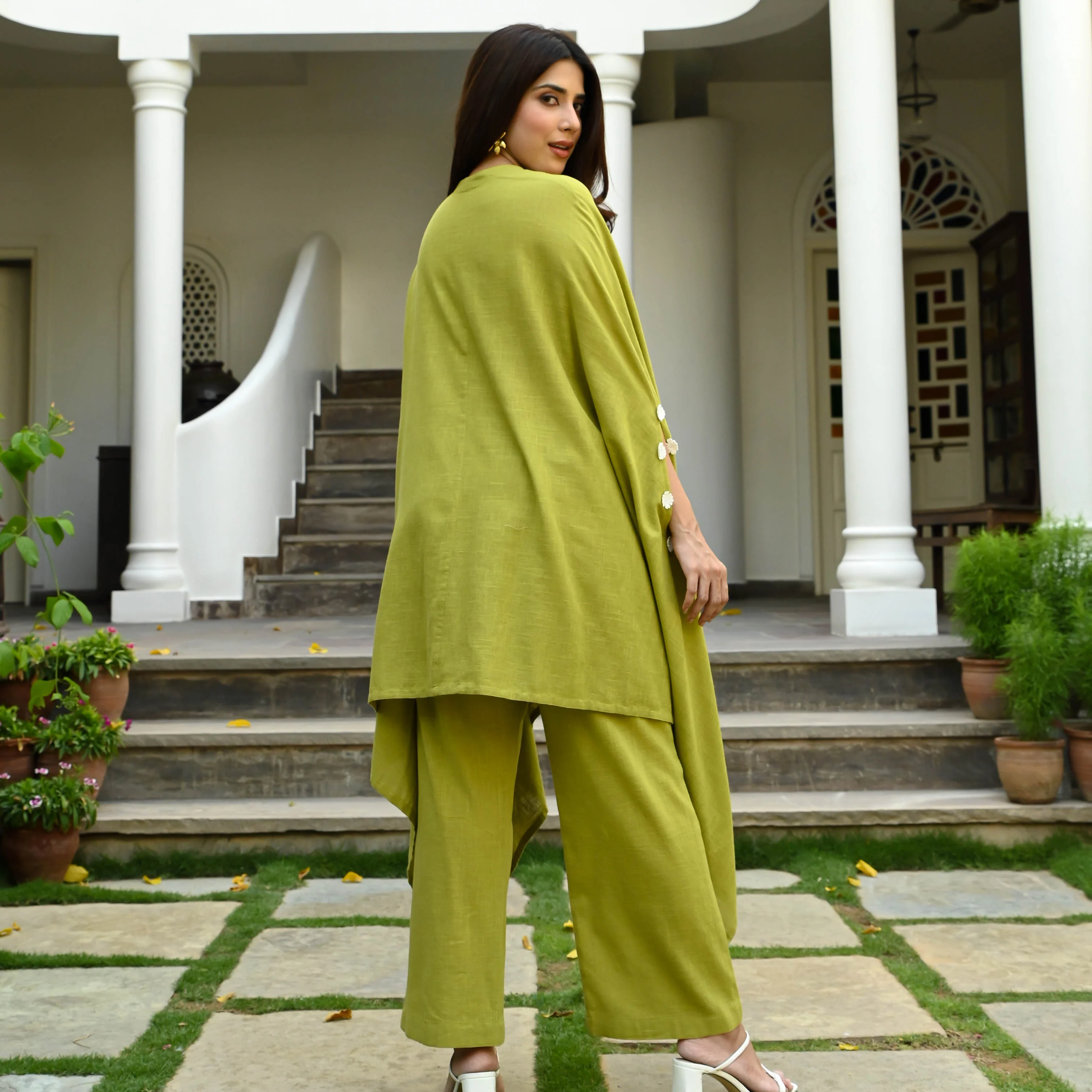 Bunaai Cotton Blossom Kurta Set - Woolfily