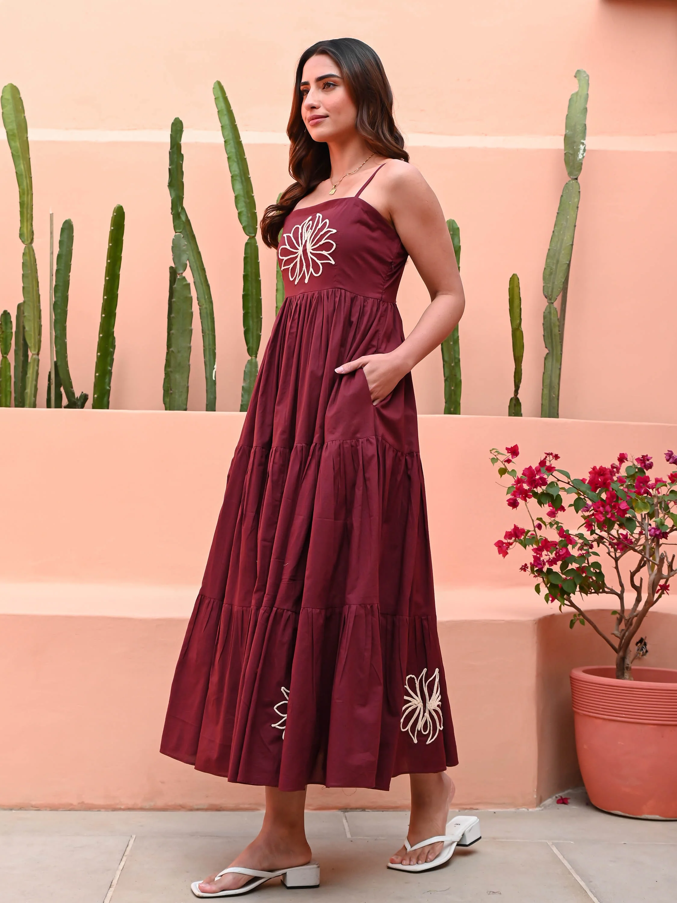 Aragon Cotton Dress - Woolfily