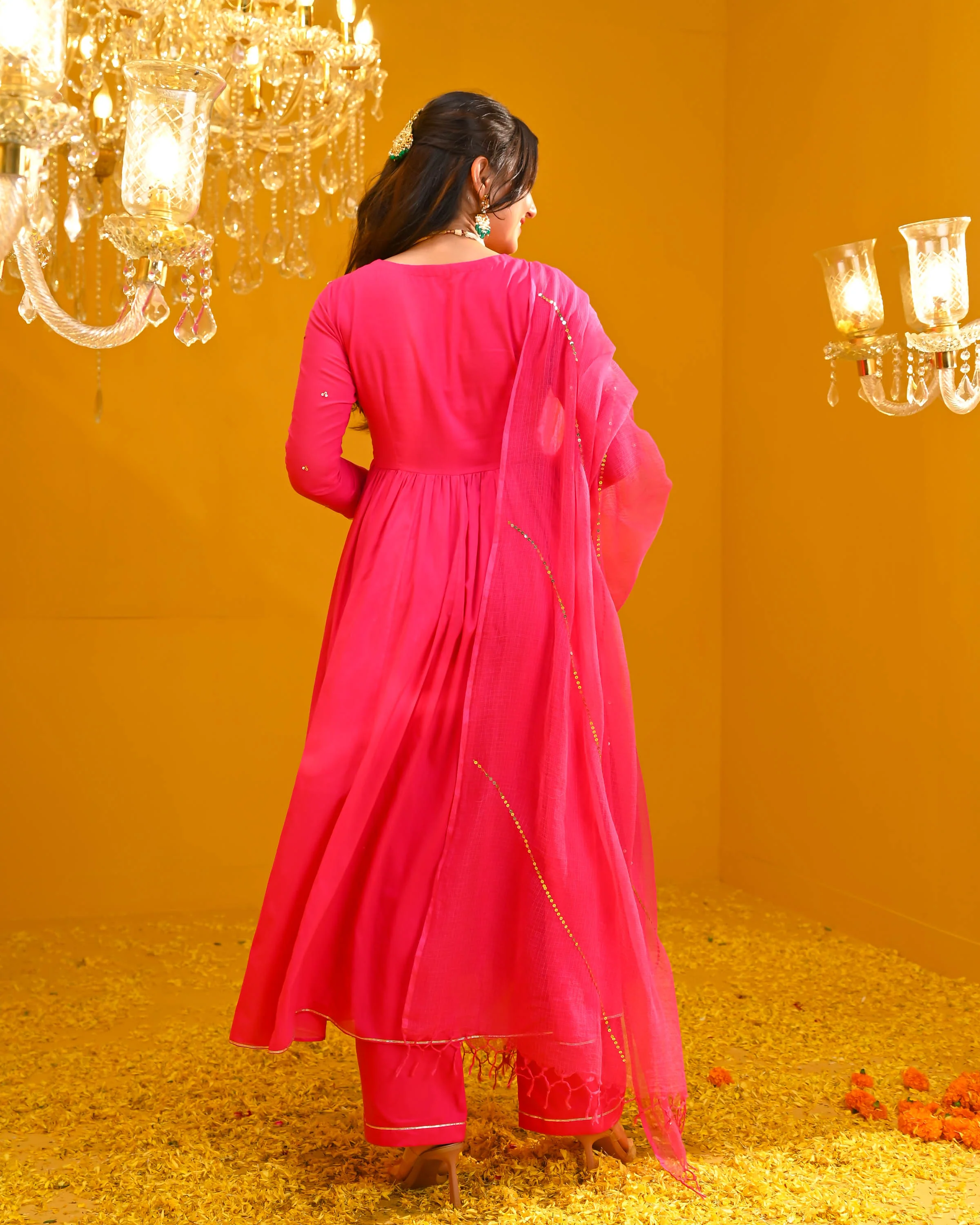 Esha Cotton Suit Set - Woolfily