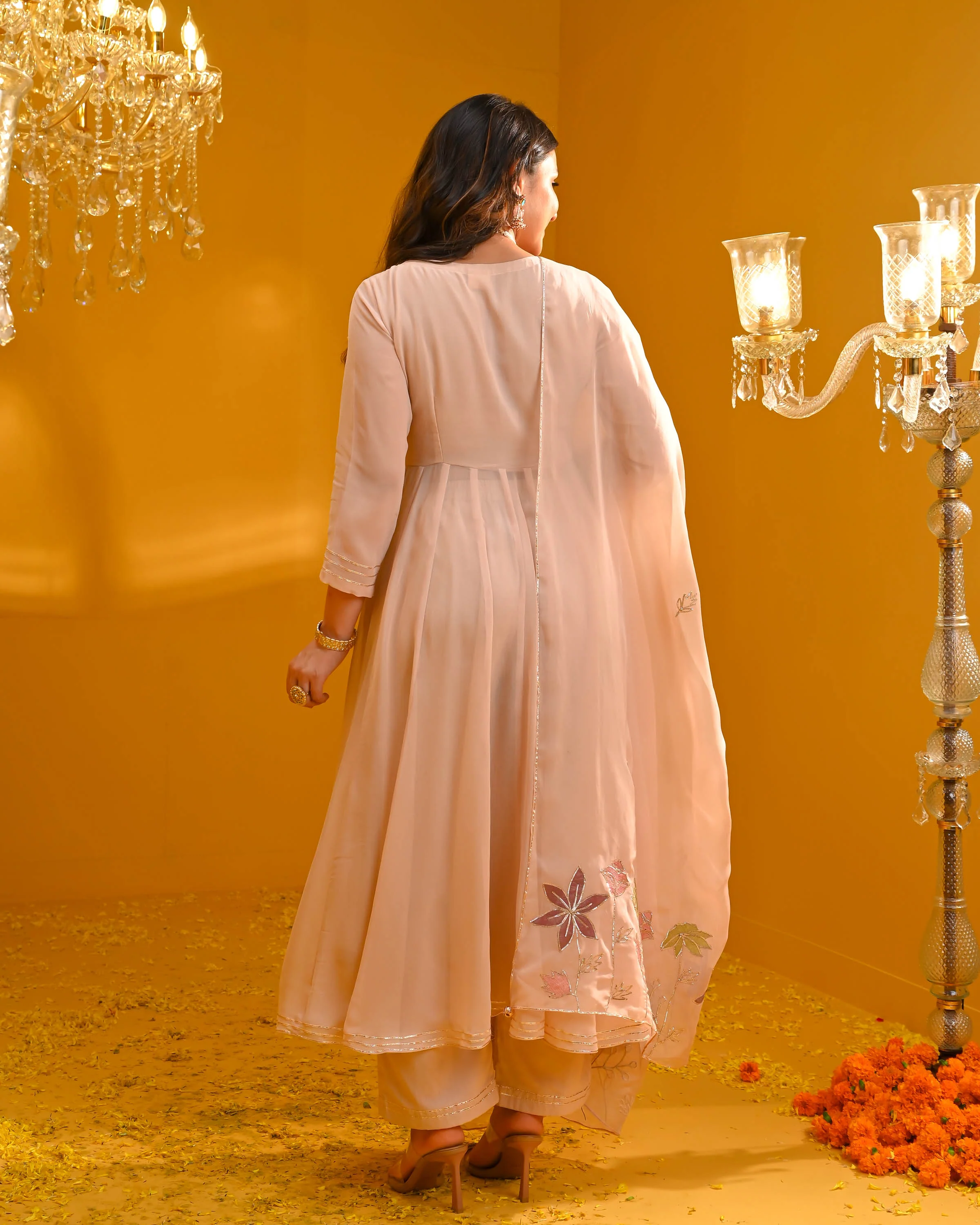 Risha Georgette Suit Set - Woolfily