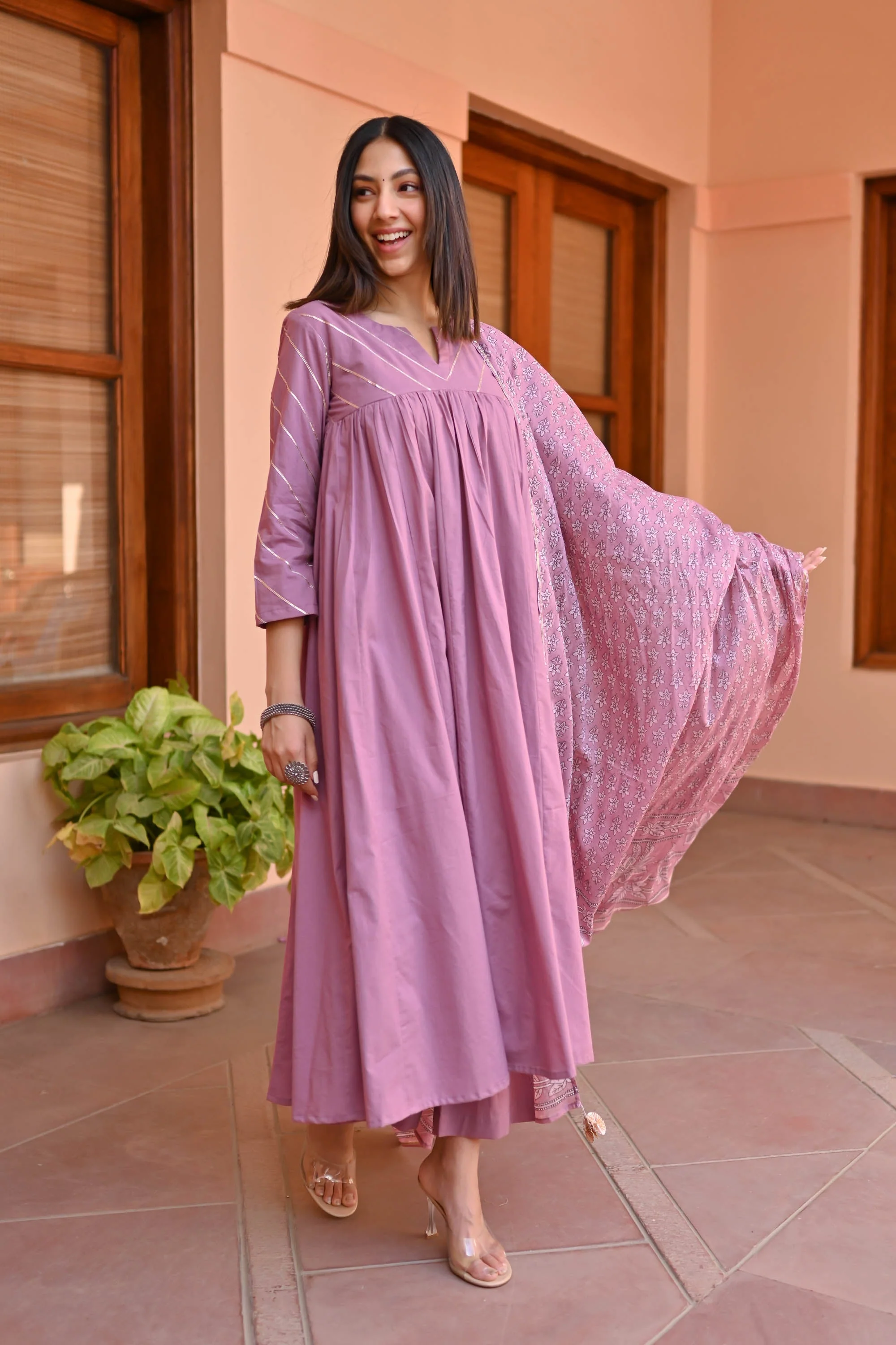 Cotton Majesty Trio Suit Set - Woolfily