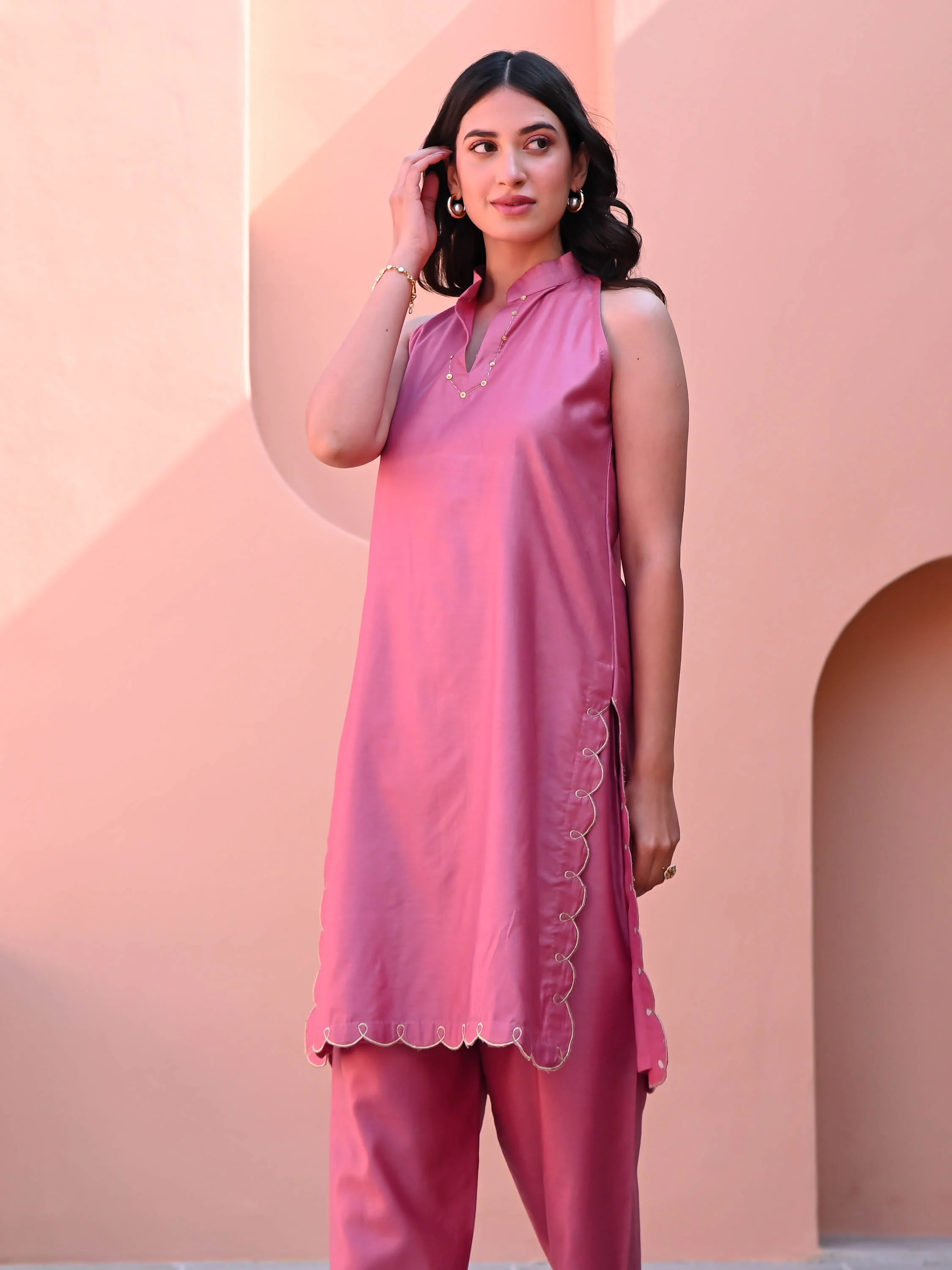Ikkat Impressions Kurta Set - Woolfily