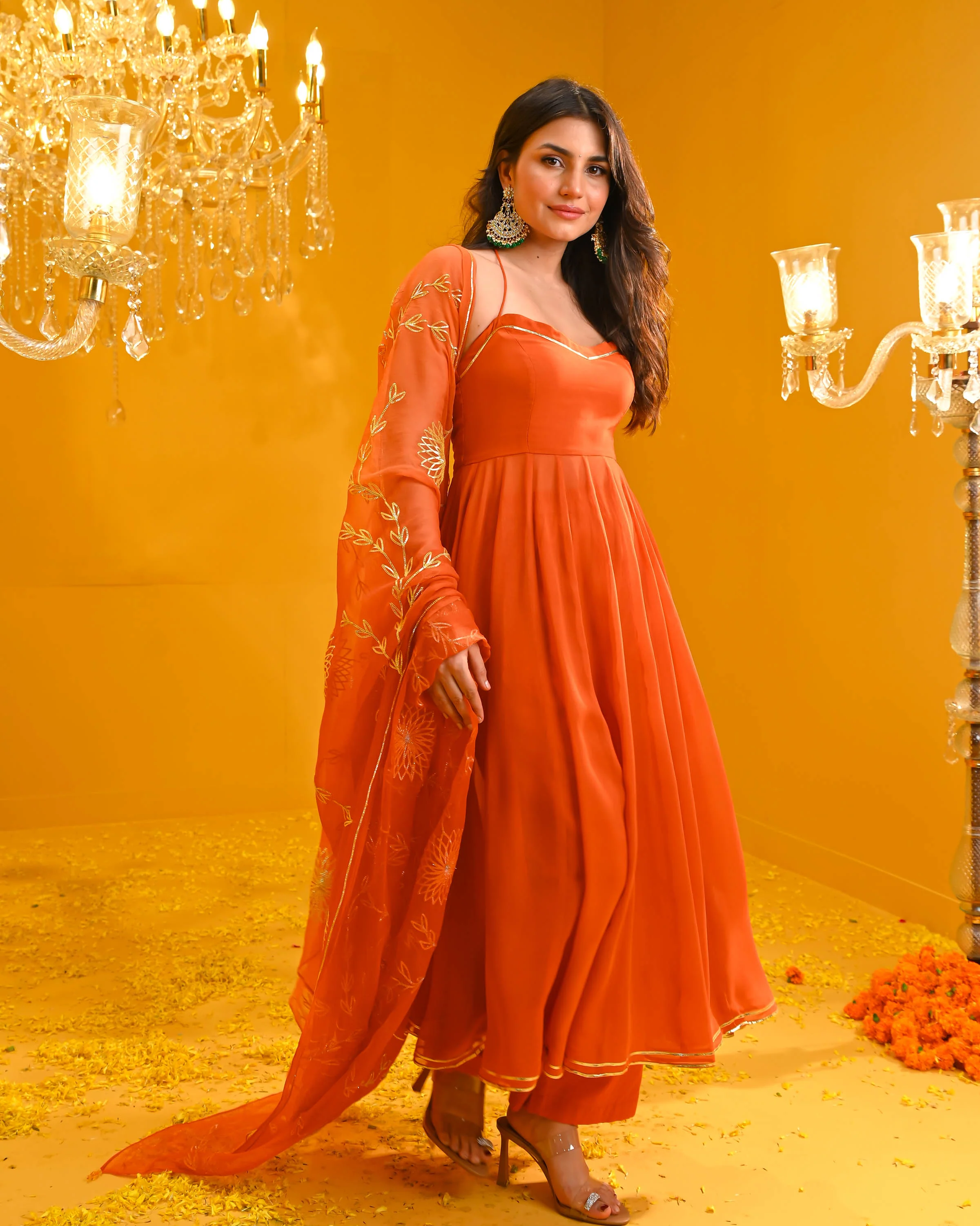 Nandini Georgette Suit Set - Woolfily