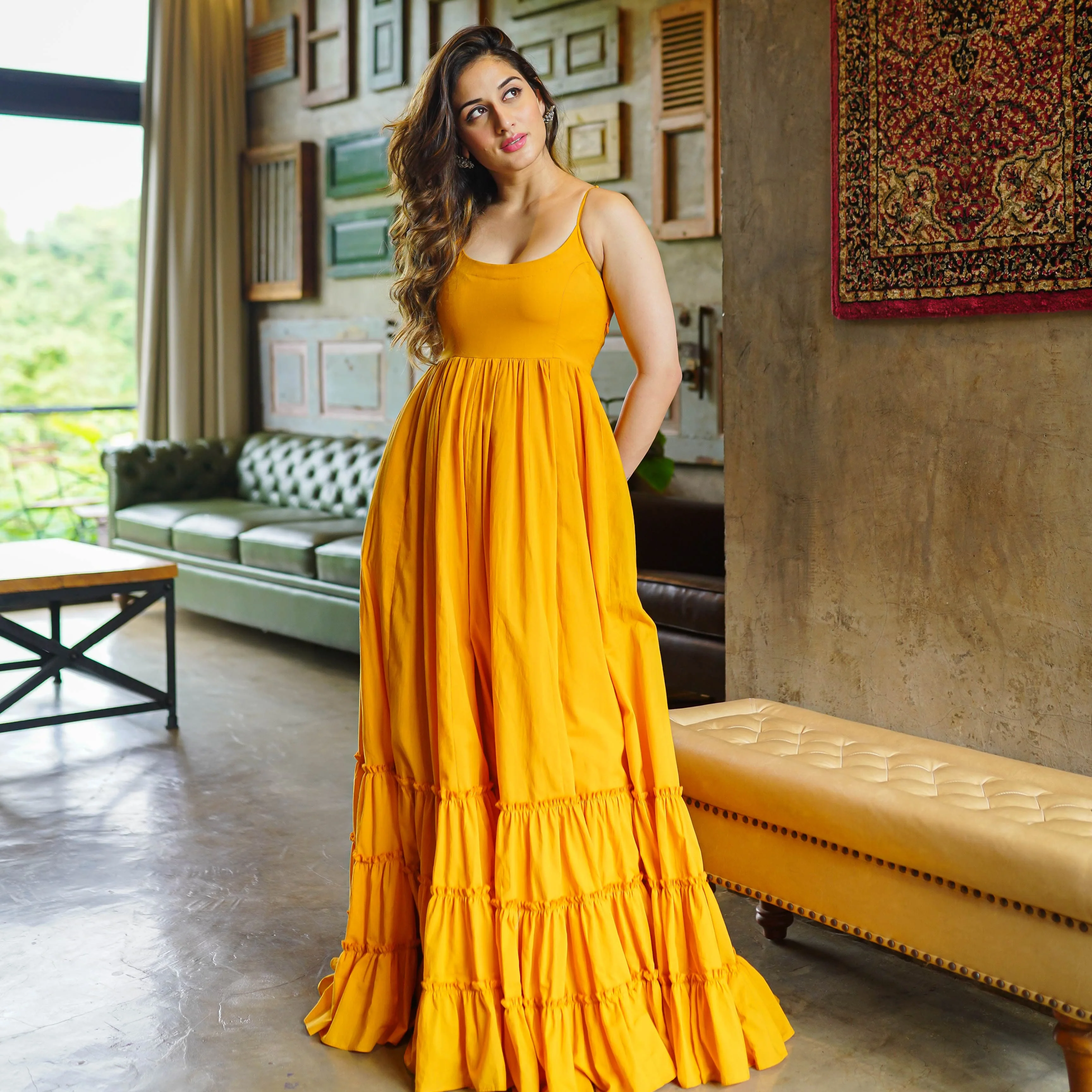 Bunaai Olivia Cotton Maxi Dress - Woolfily