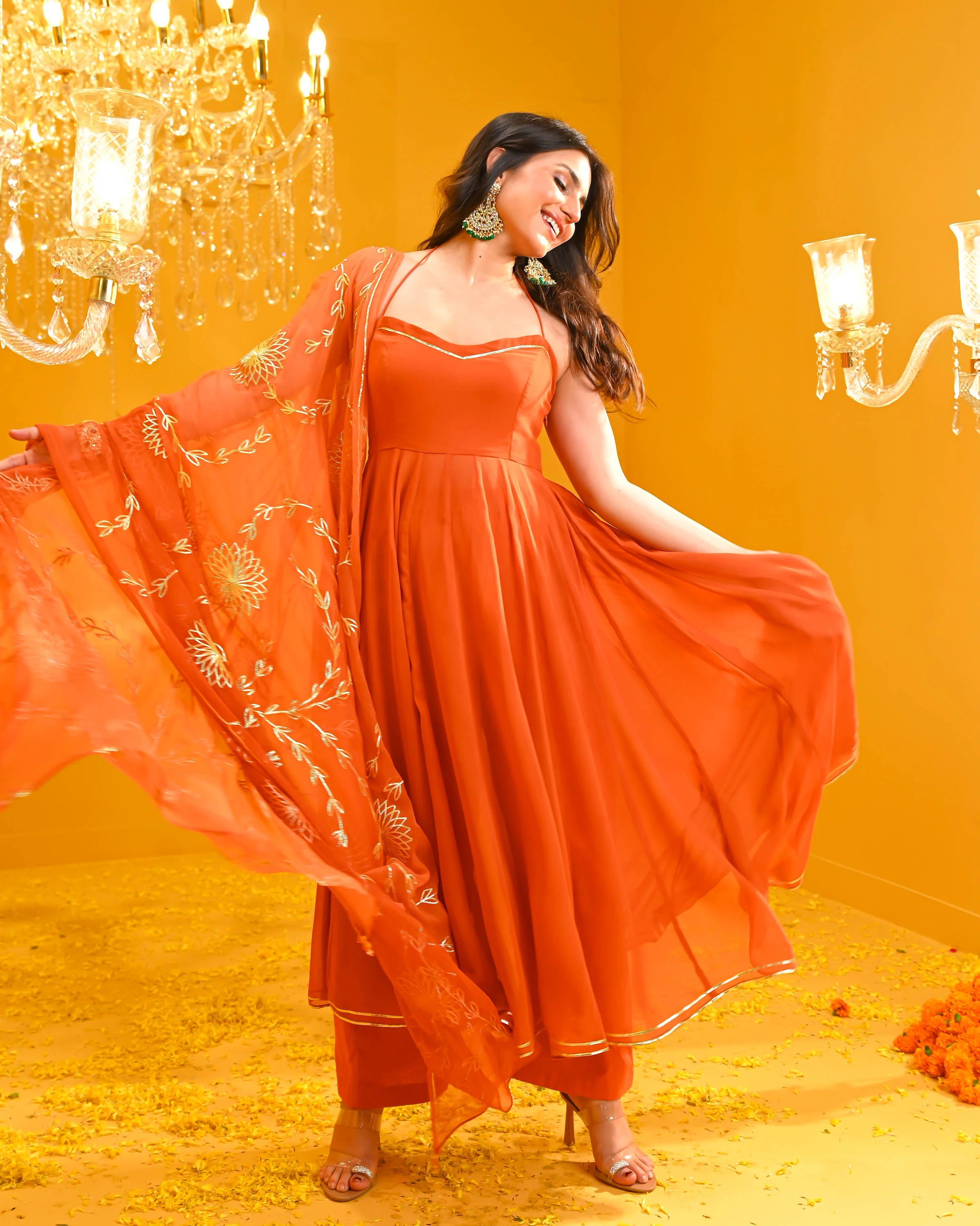 Nandini Georgette Suit Set - Woolfily