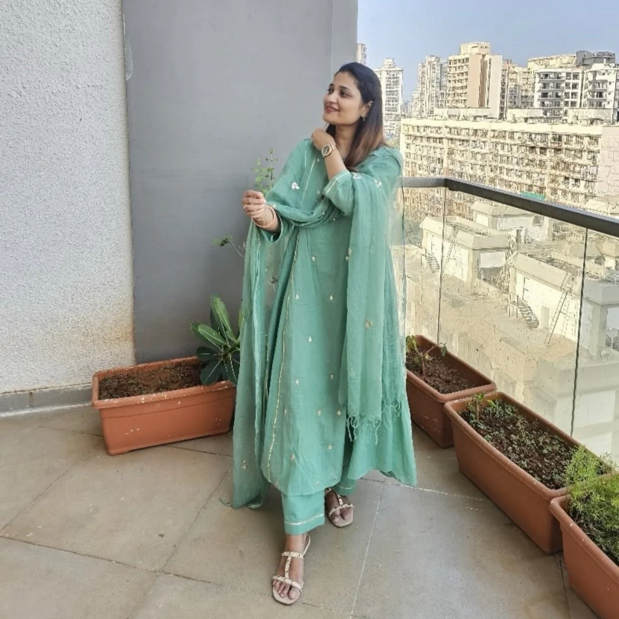 Yashvi Cotton Suit Set - Woolfily