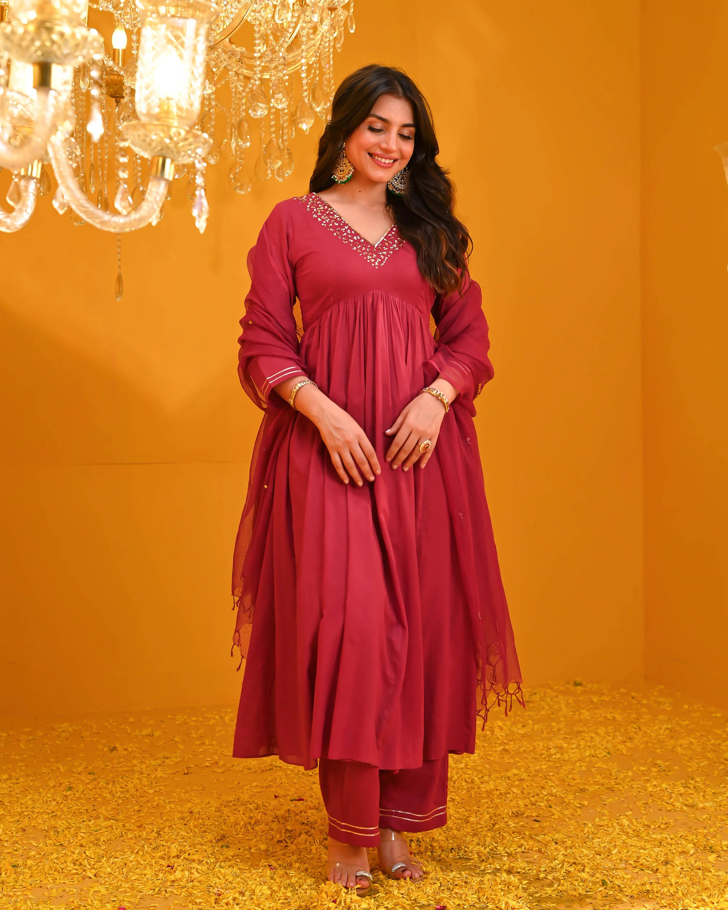 Siya Cotton Suit Set - Woolfily