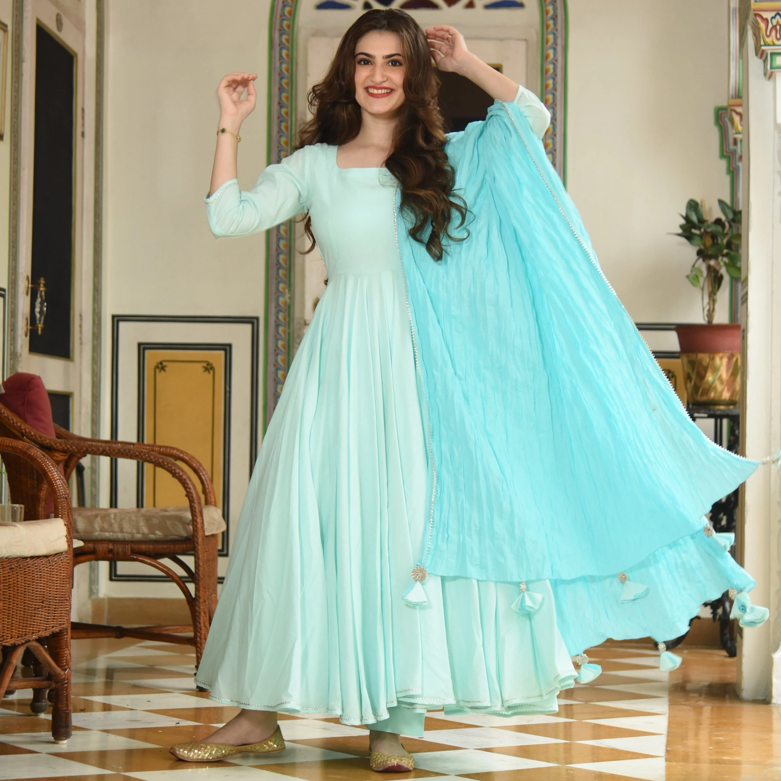 Soothing Sea Cotton Suit (Set of 3) - Woolfily