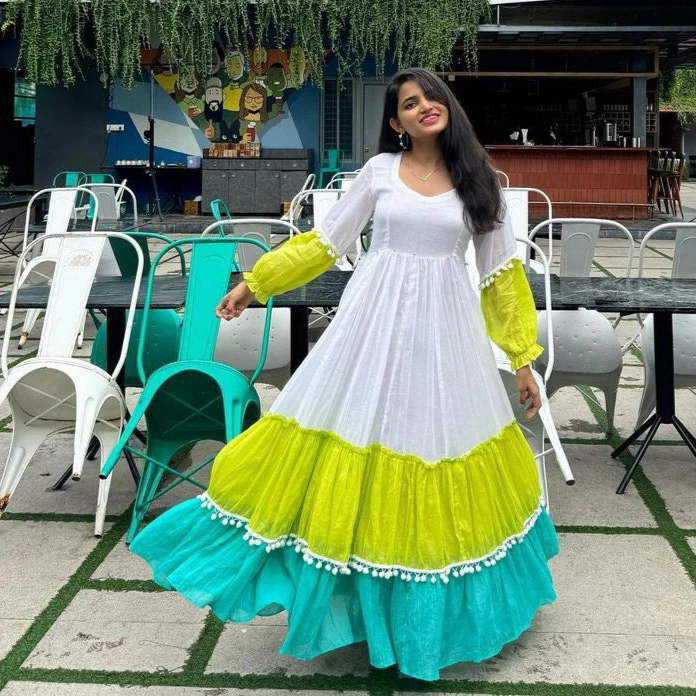 Bunaai MINT KIWI COTTON TIER DRESS - Woolfily