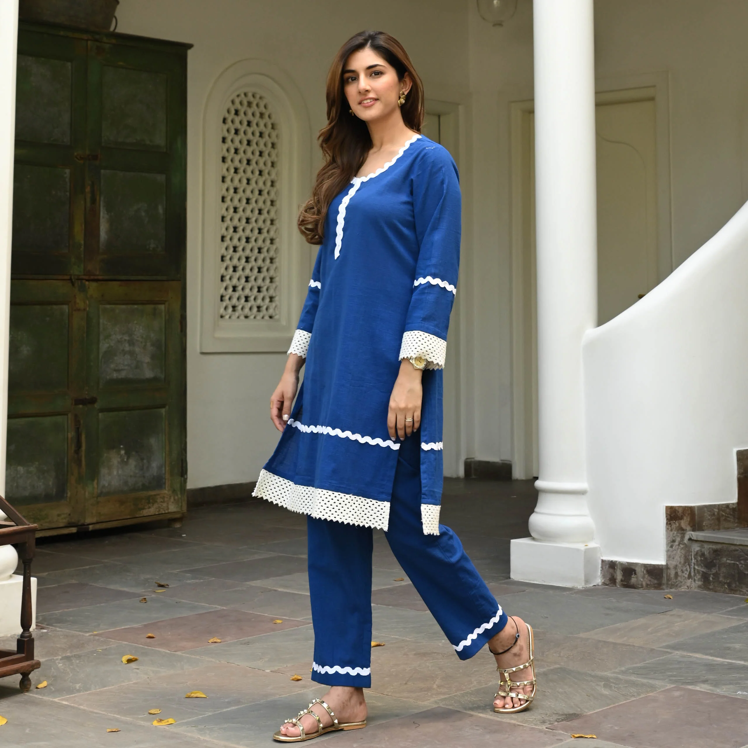 Bunaai Cotton Enchant Kurta Set - Woolfily