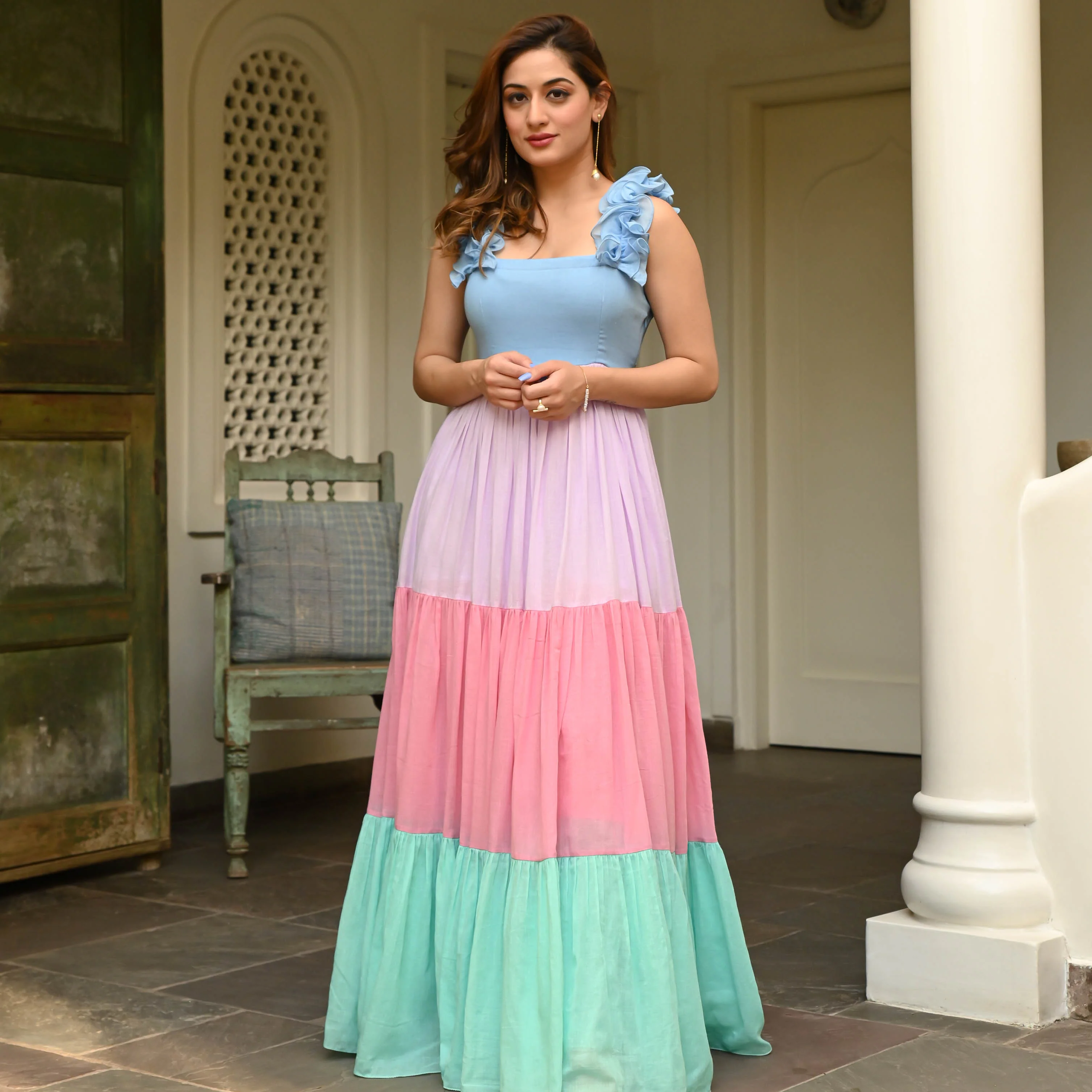 Bunaai DUSTY JADE PINK COTTON DRESS - Woolfily