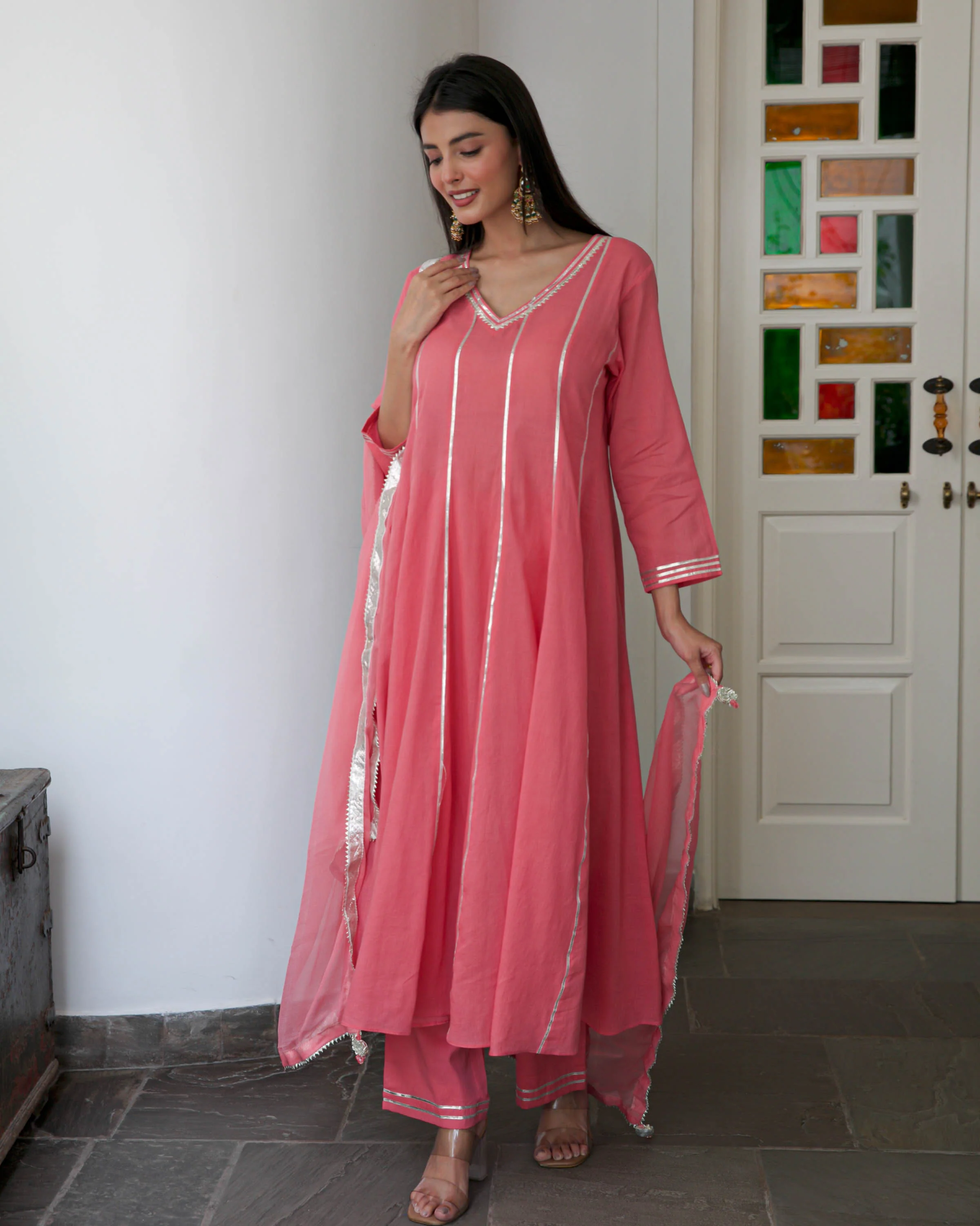 Gajri Cotton Suit Set - Woolfily