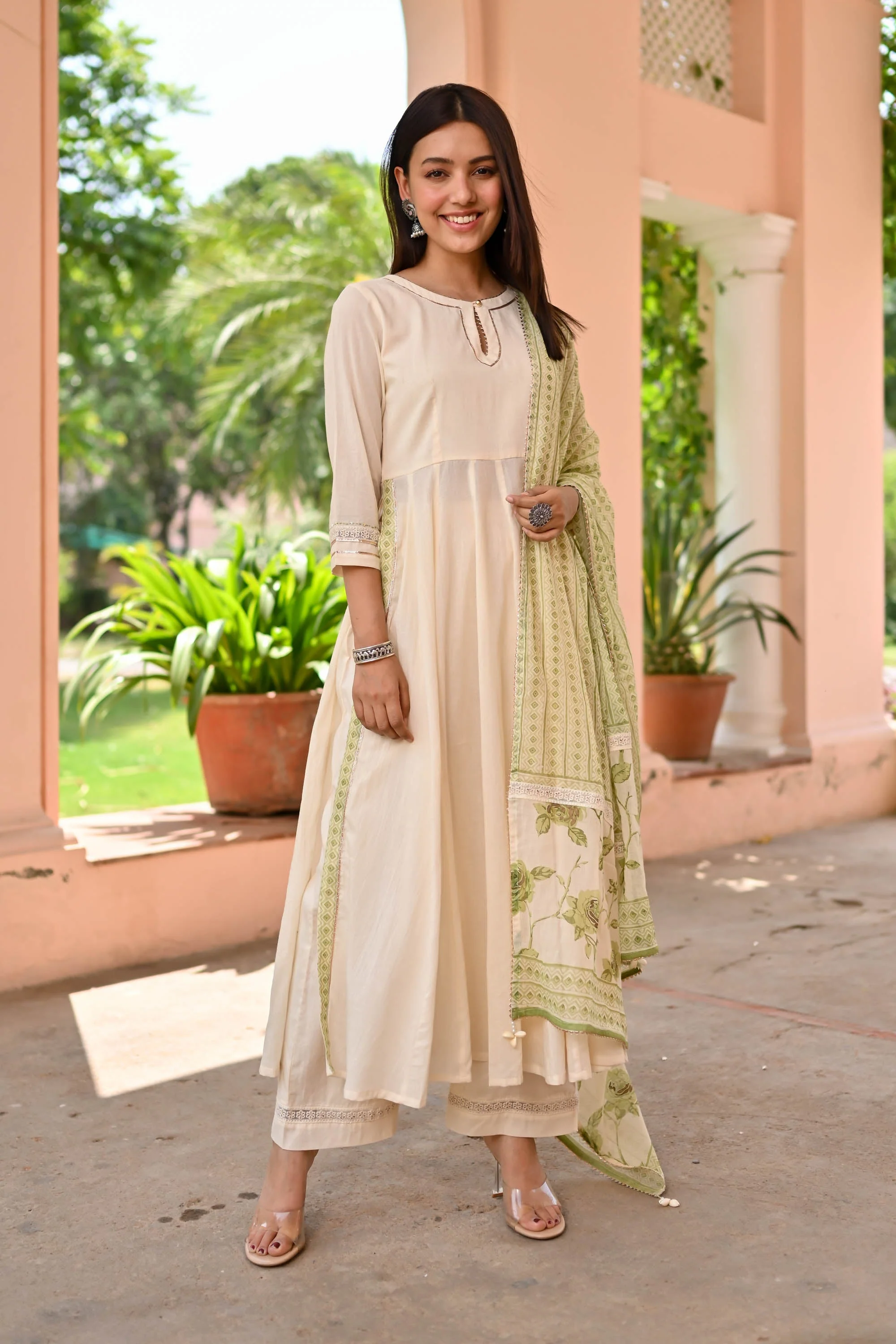 Drishti Cotton Suit Set Trio - Woolfily