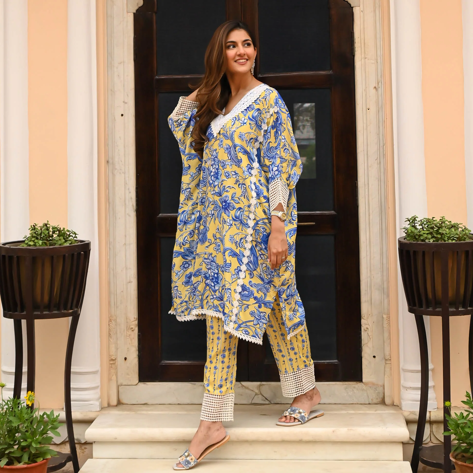 Twinning Tones Kaftan Set - Woolfily