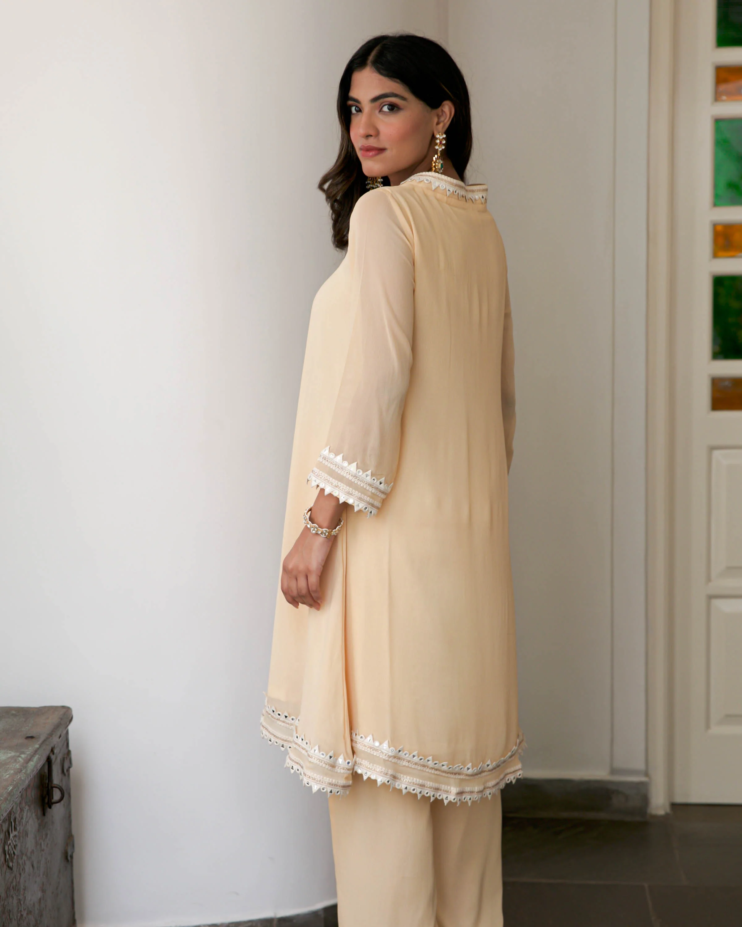 Offwhite Kurta Pants - Woolfily