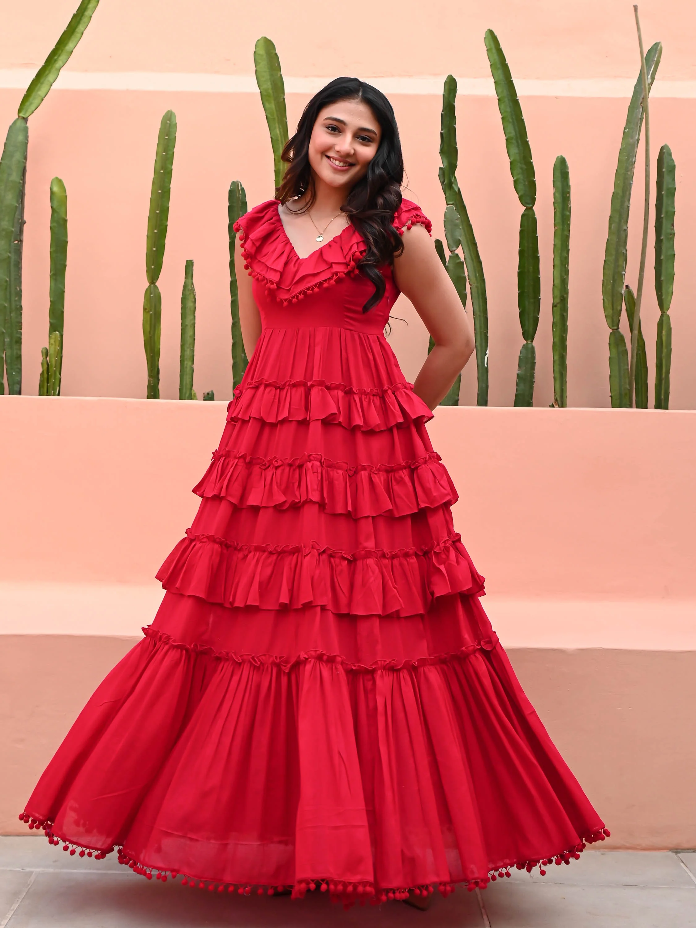 Rococco Cotton Dress - Woolfily