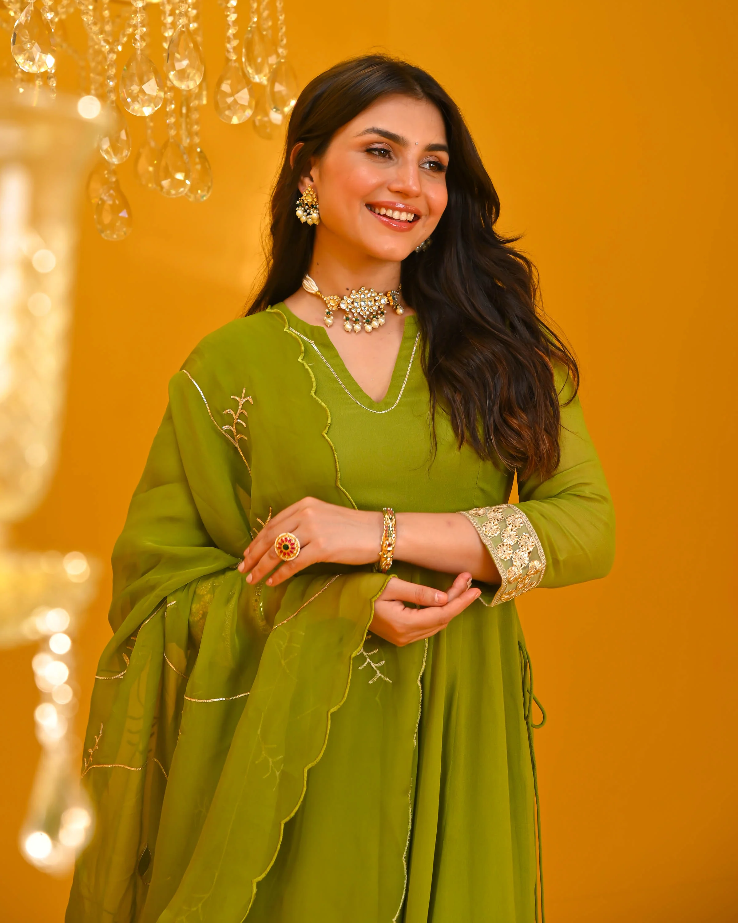 Aahana Georgette Suit Set - Woolfily