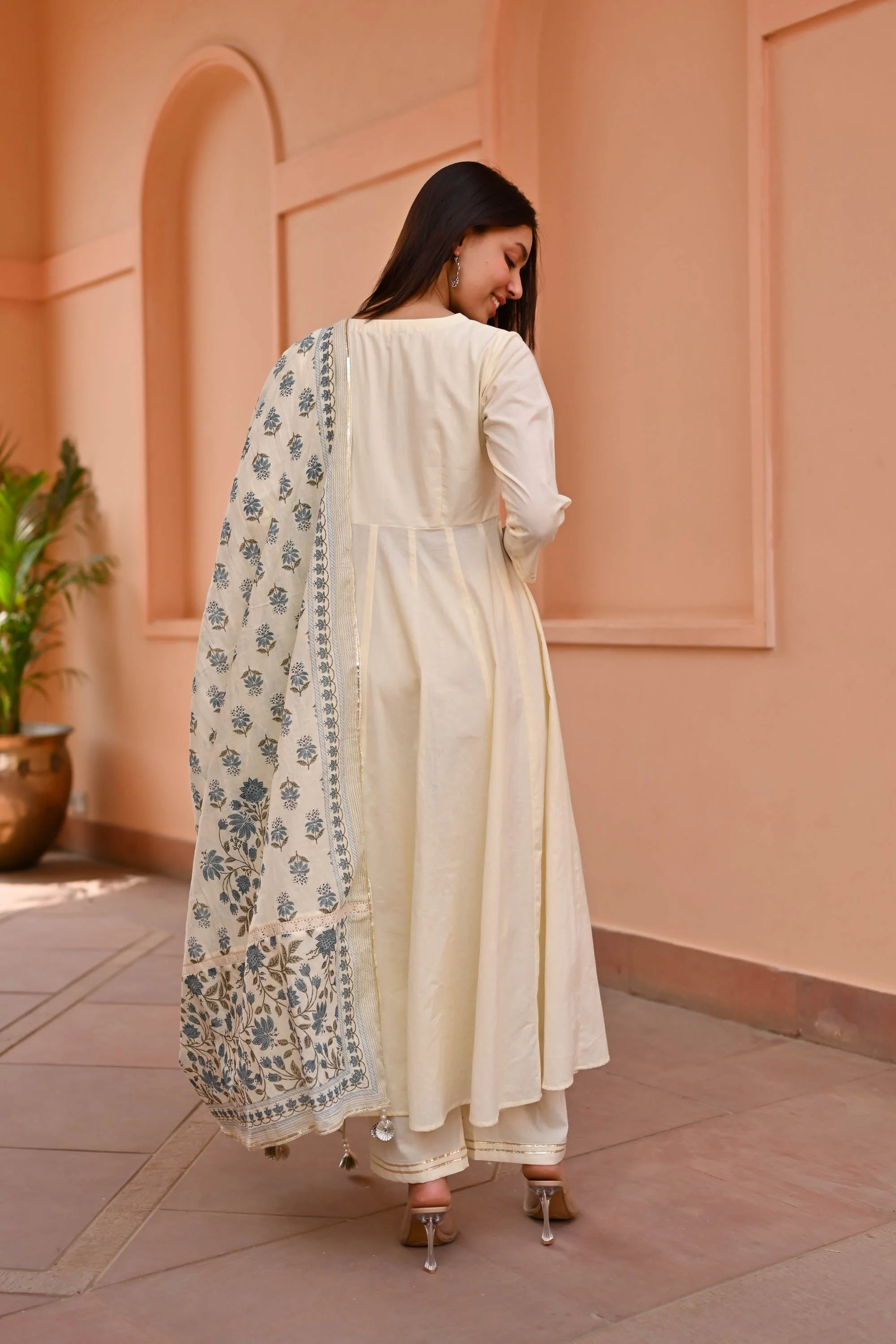 Trisha Trio Cotton Suit Set - Woolfily