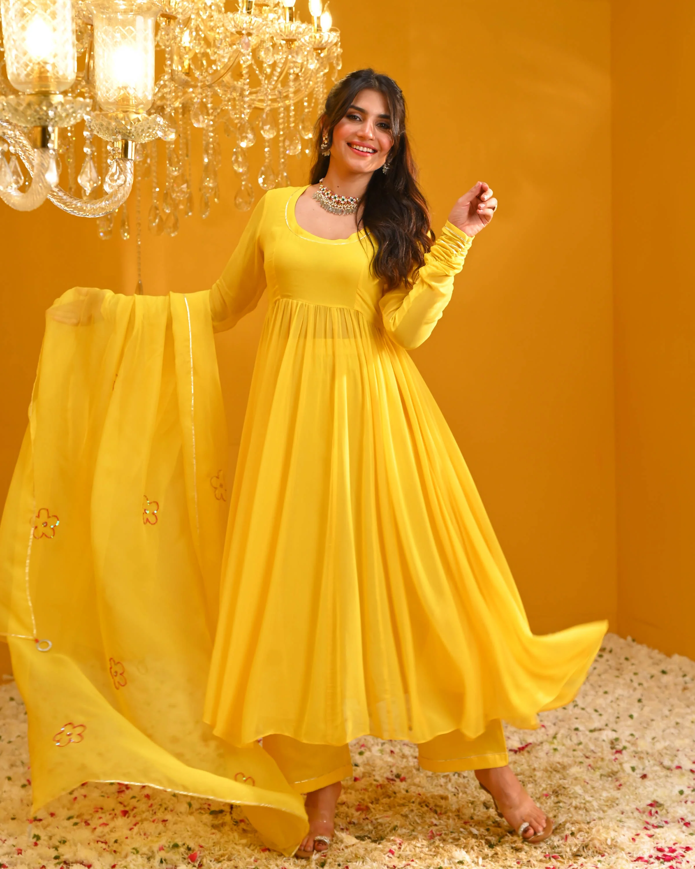 Gauri Georgette Suit Set - Woolfily