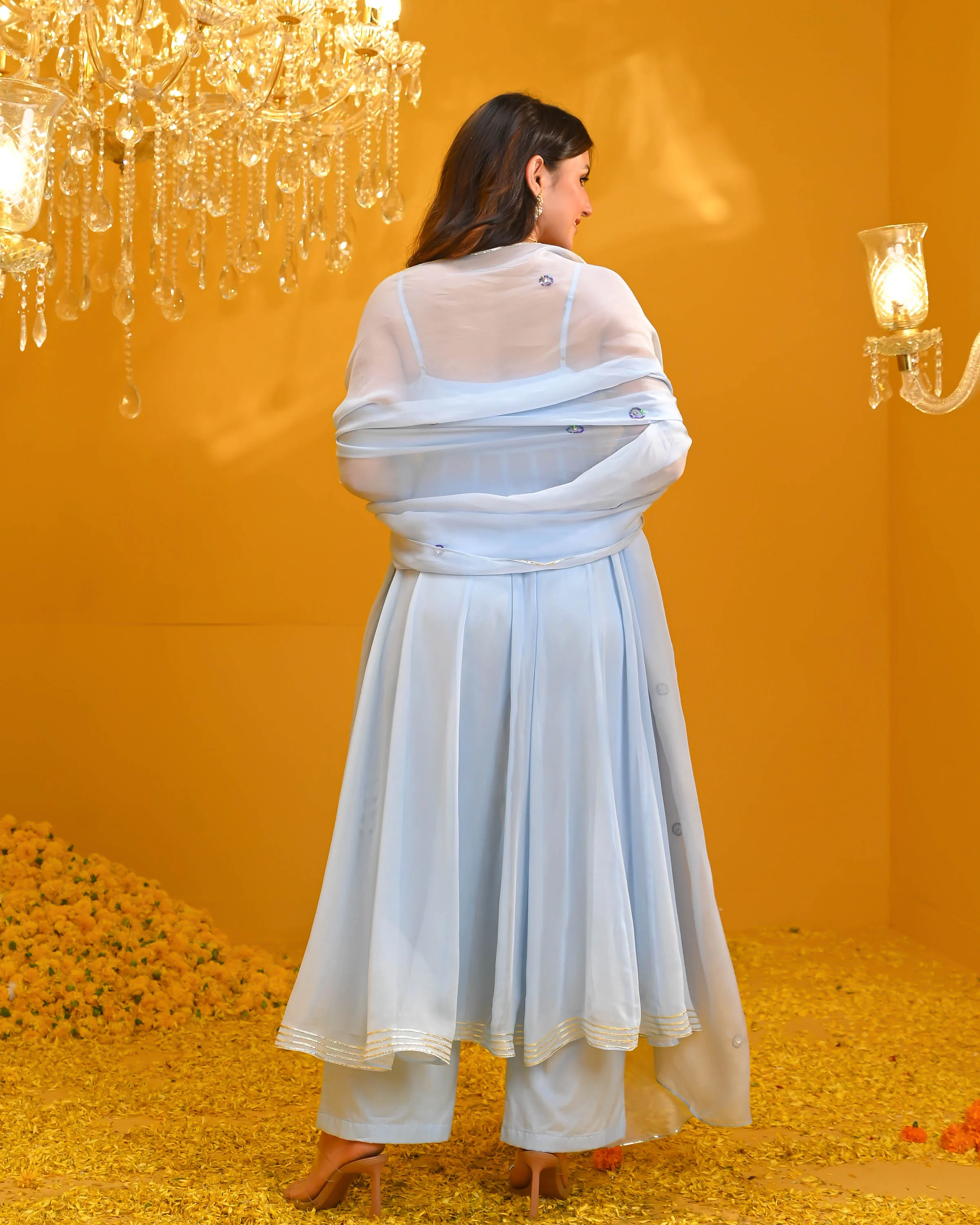 Nayantara Georgette Suit Set - Woolfily