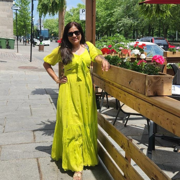 Bunaai GREEN OASIS COTTON DRESS - Woolfily